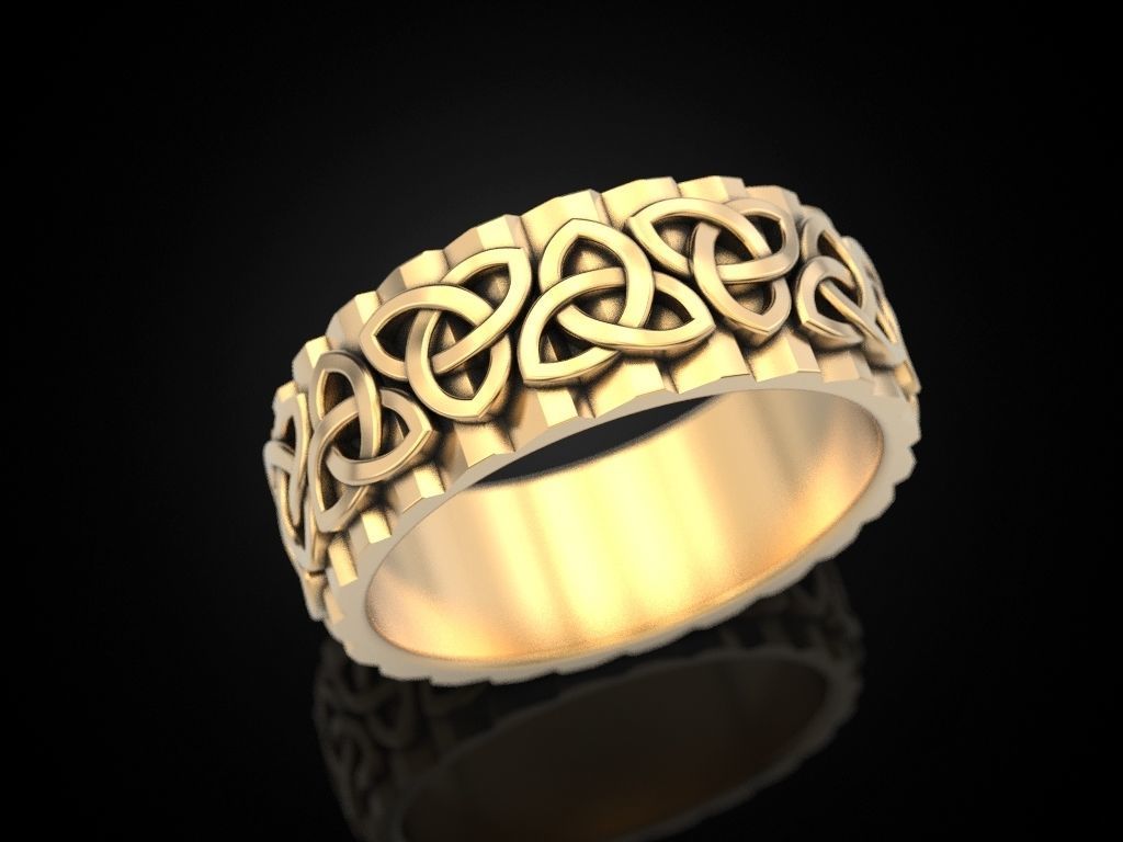 Wedding Ring 3D print model_8