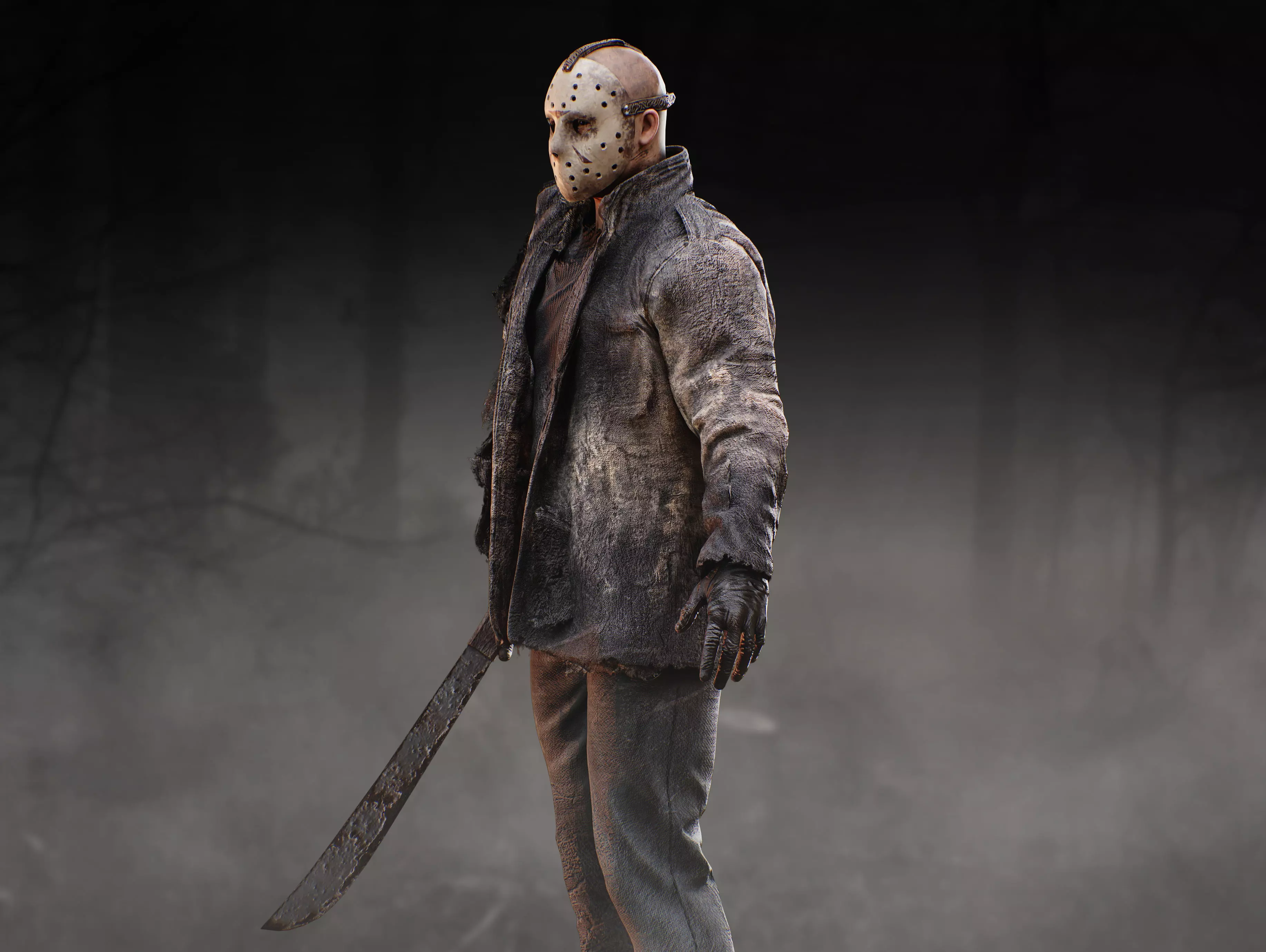 Jason Voorhees Low-poly 3D model_4