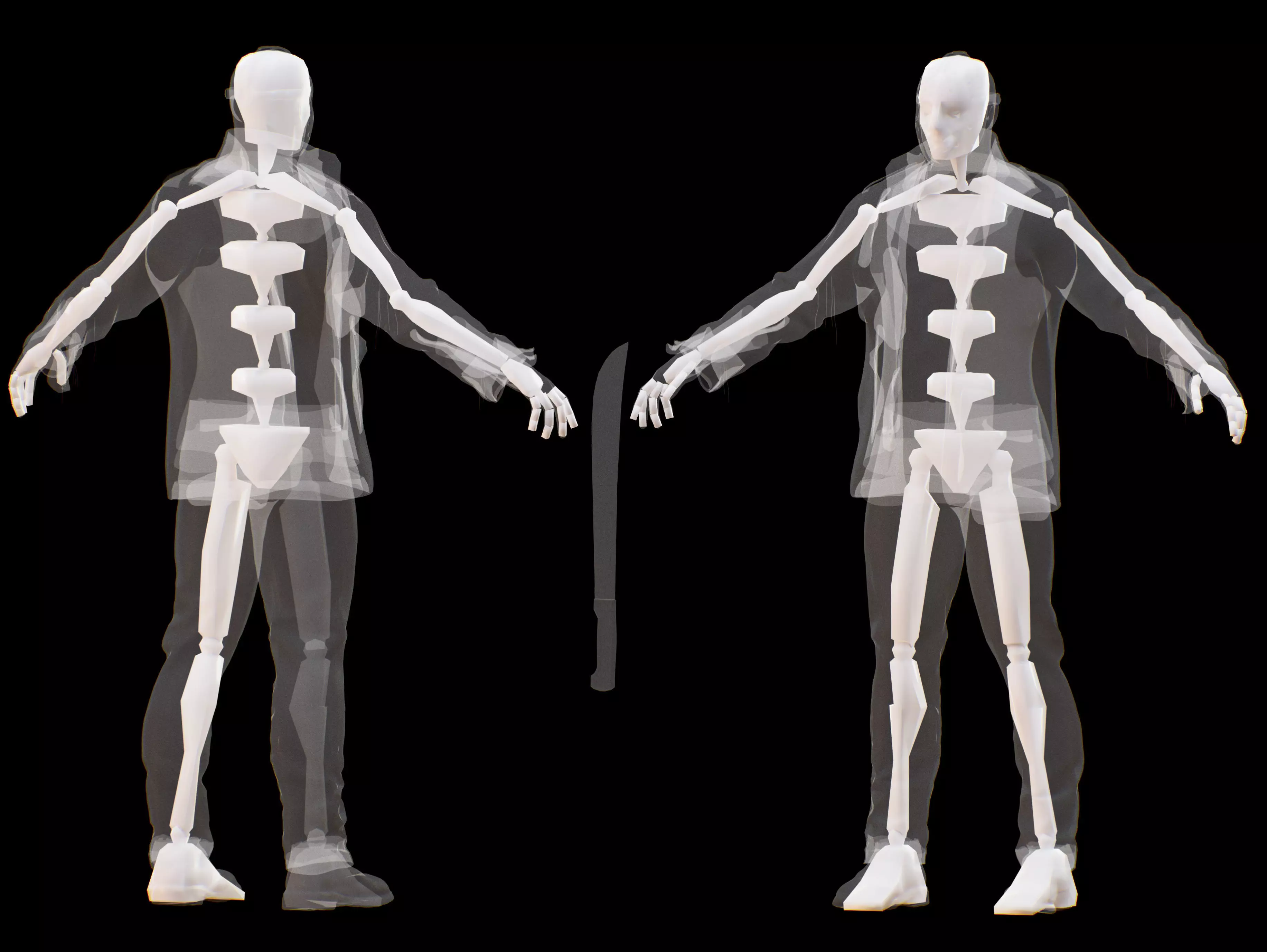 Jason Voorhees Low-poly 3D model_13