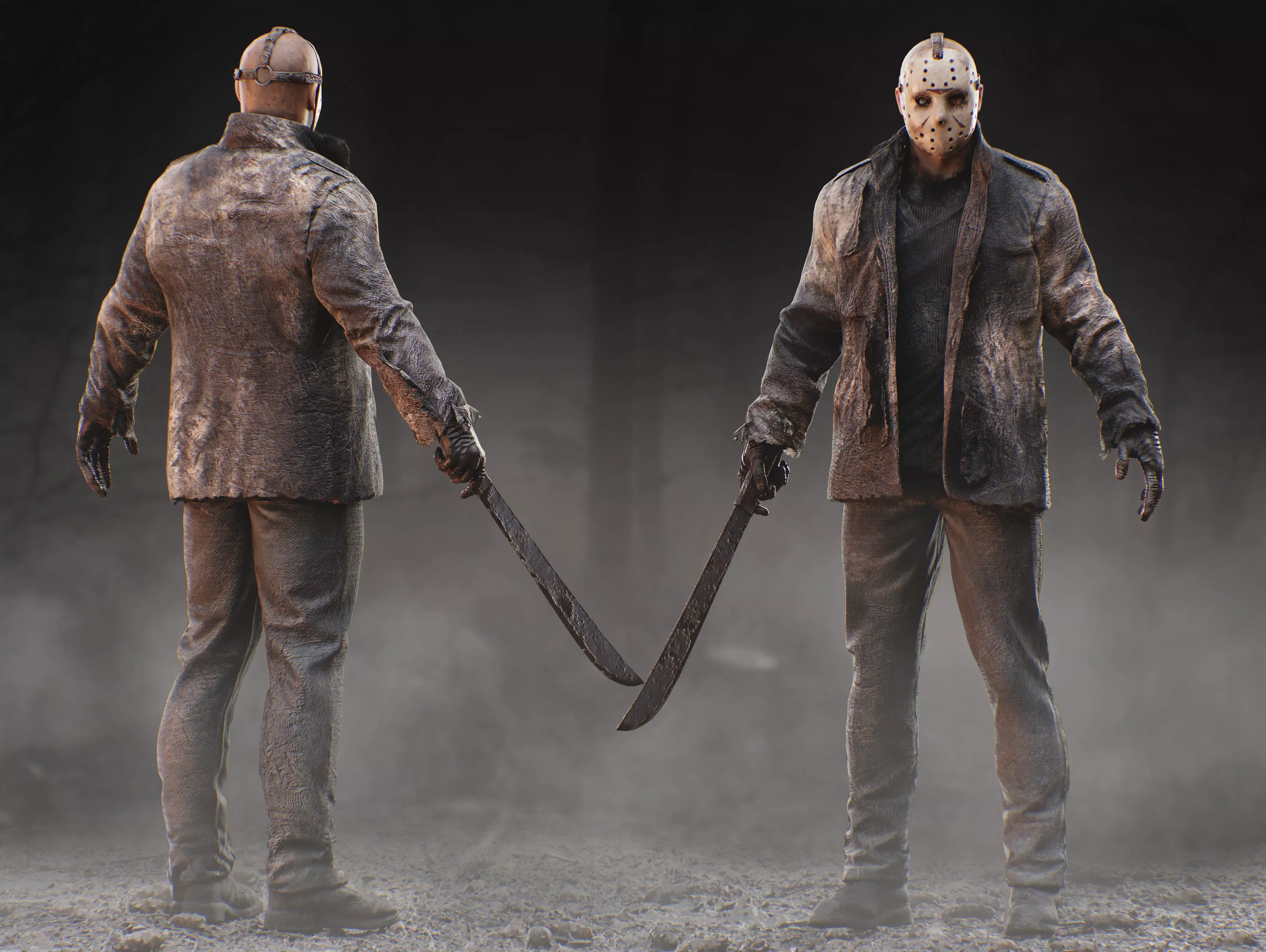 Jason Voorhees Low-poly 3D model_0