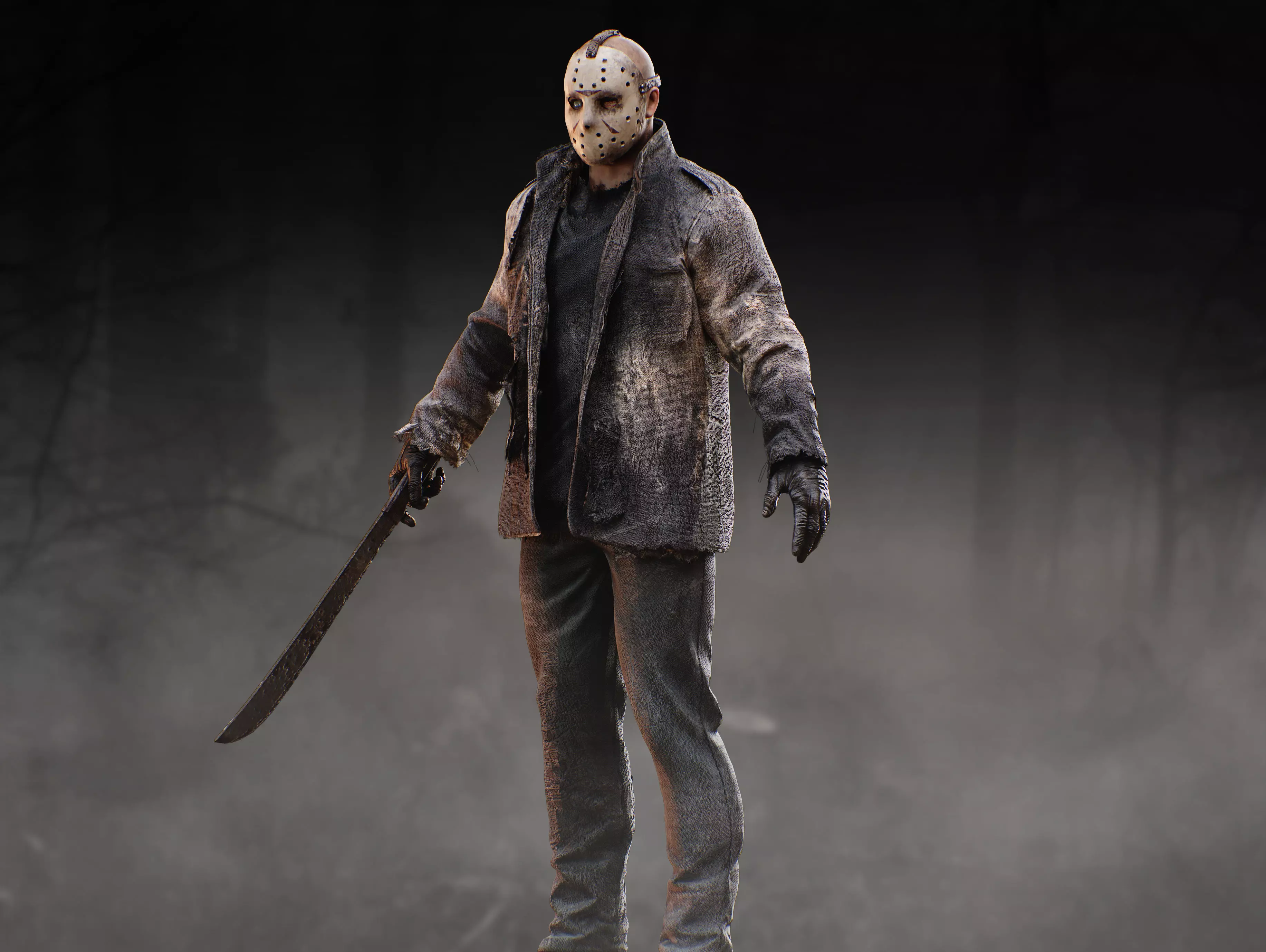 Jason Voorhees Low-poly 3D model_5