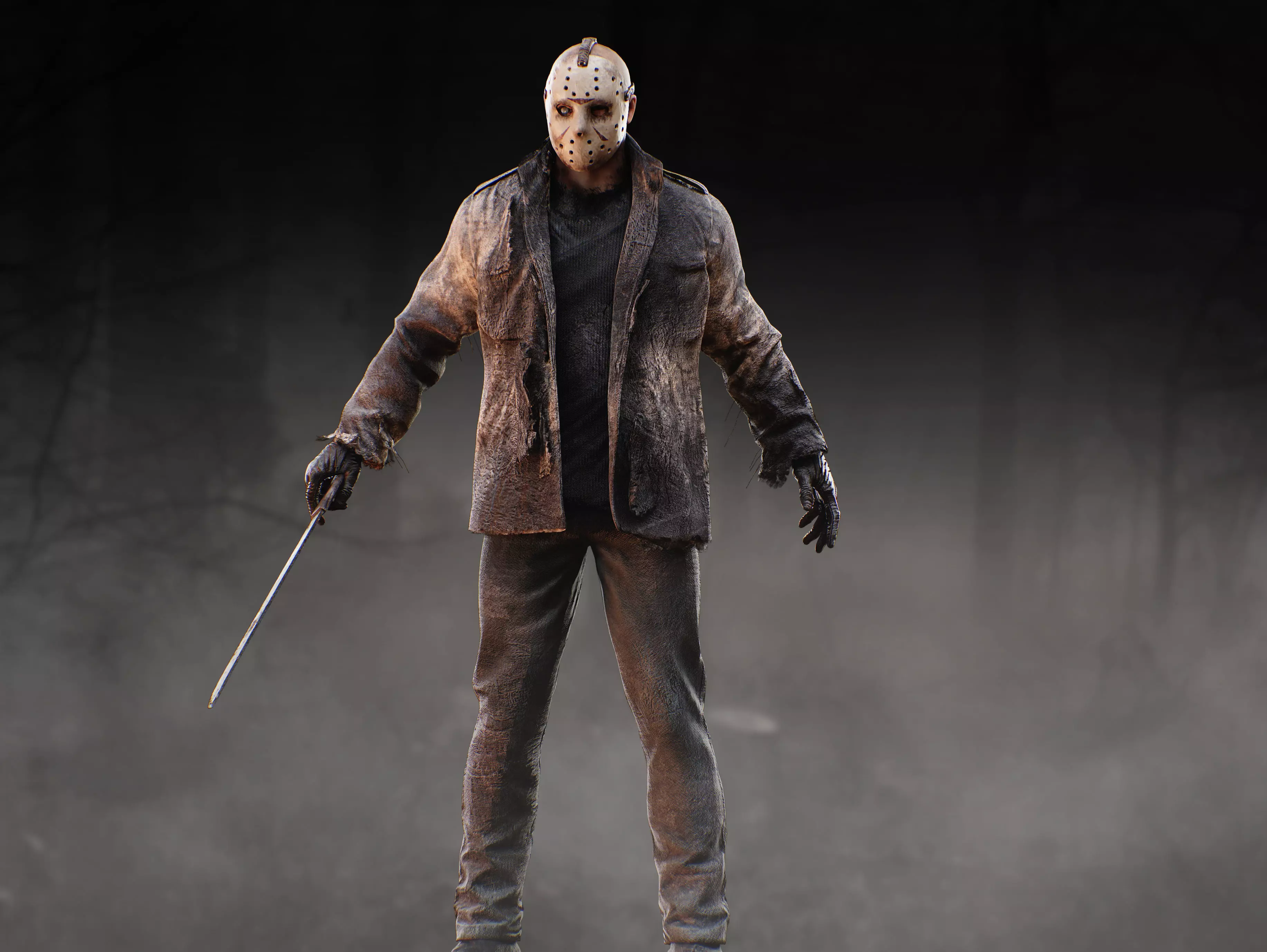 Jason Voorhees Low-poly 3D model_6