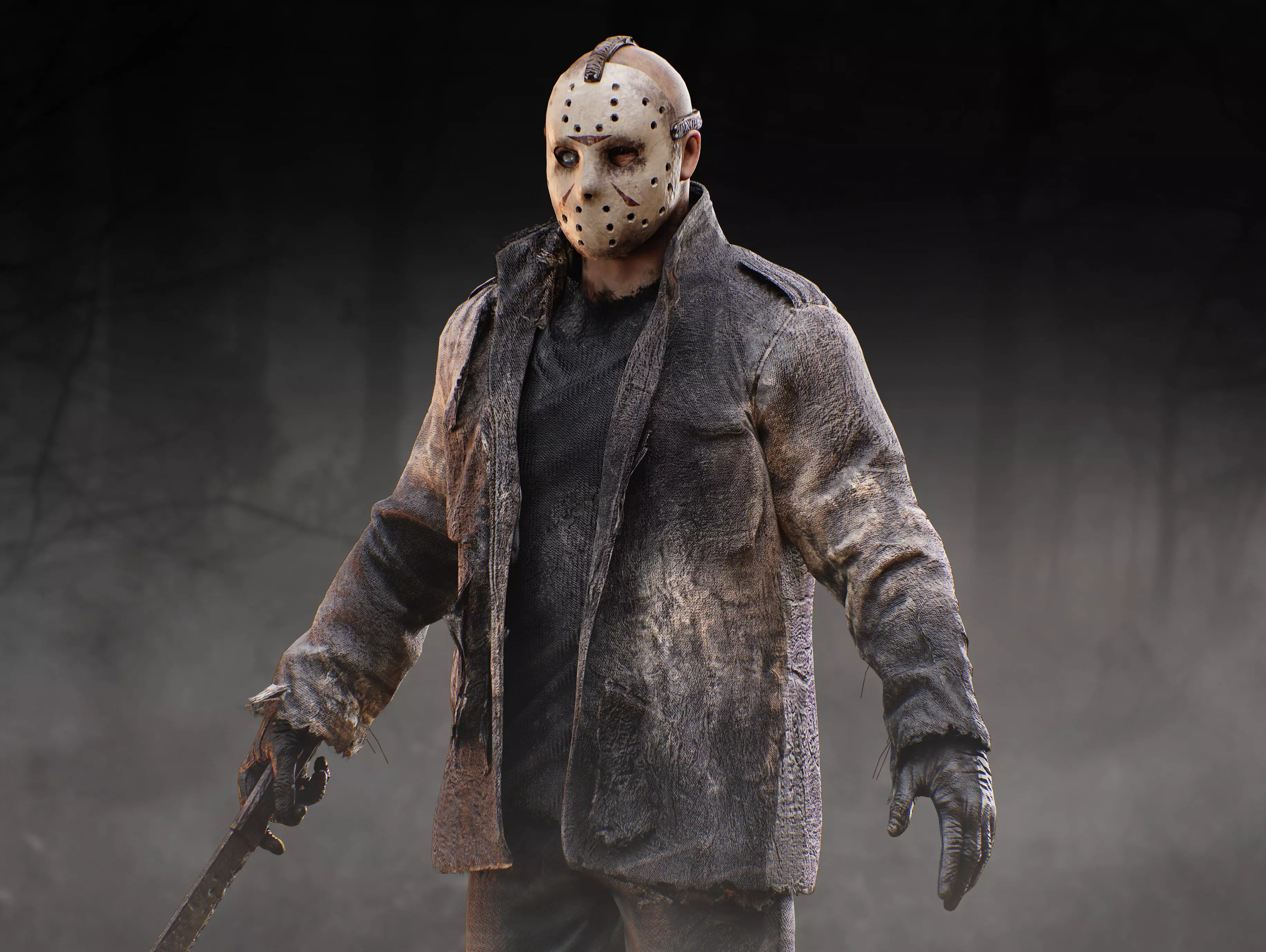 Jason Voorhees Low-poly 3D model_10