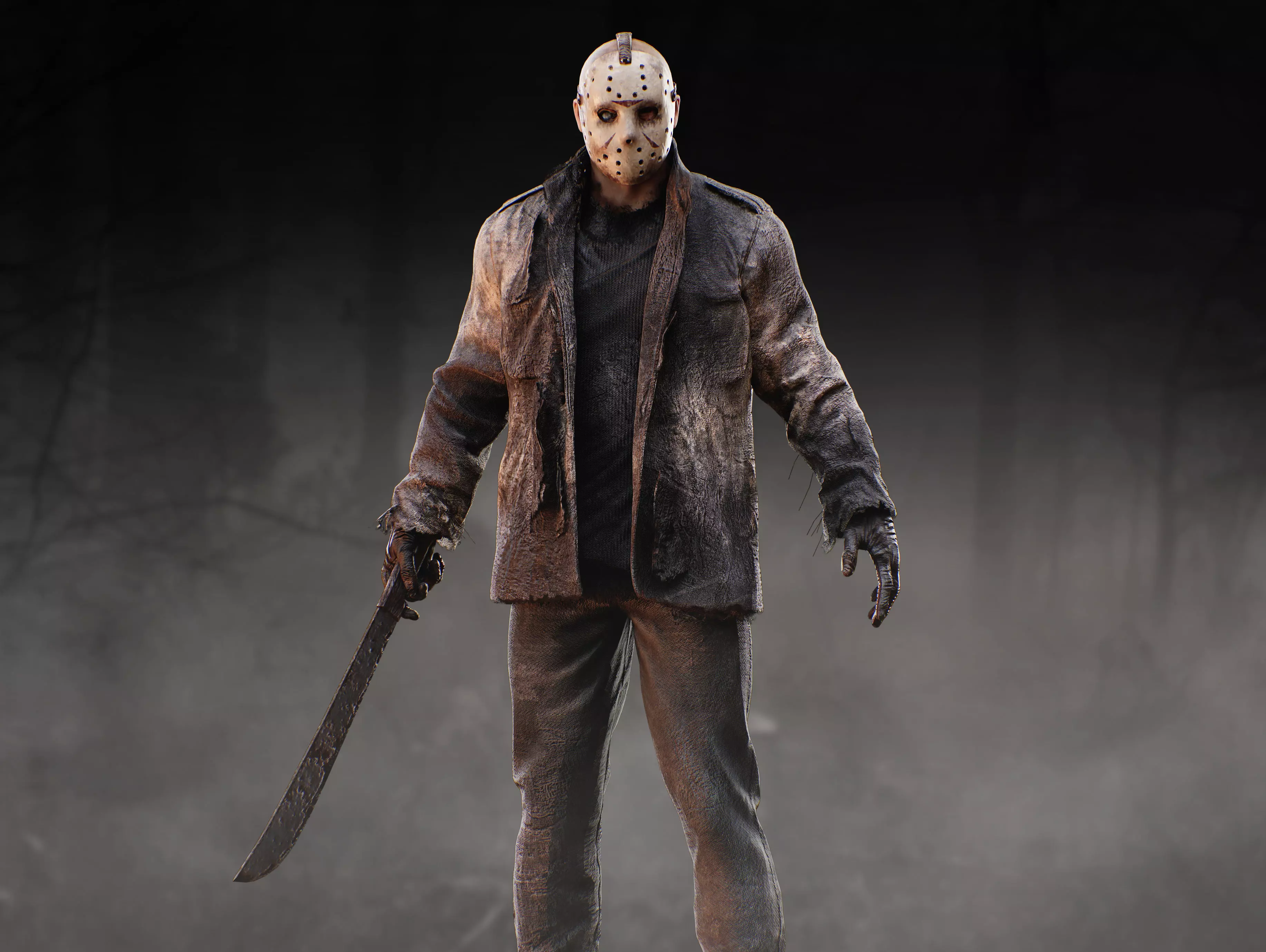 Jason Voorhees Low-poly 3D model_2
