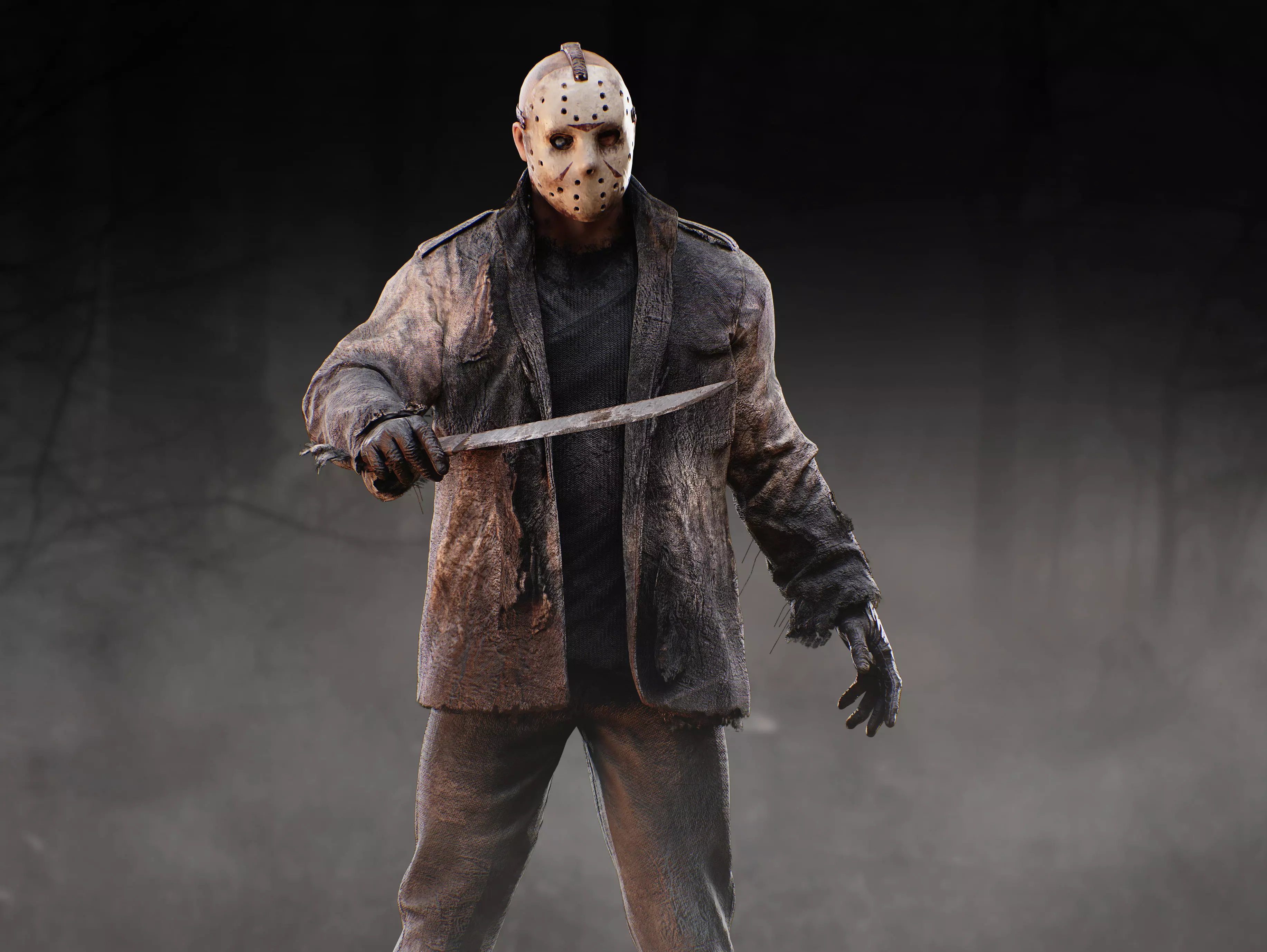 Jason Voorhees Low-poly 3D model_3