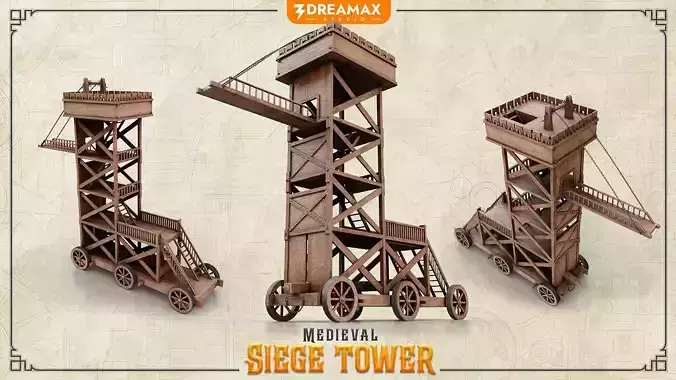 Medieval Siege Tower - Historical Siege Weapon