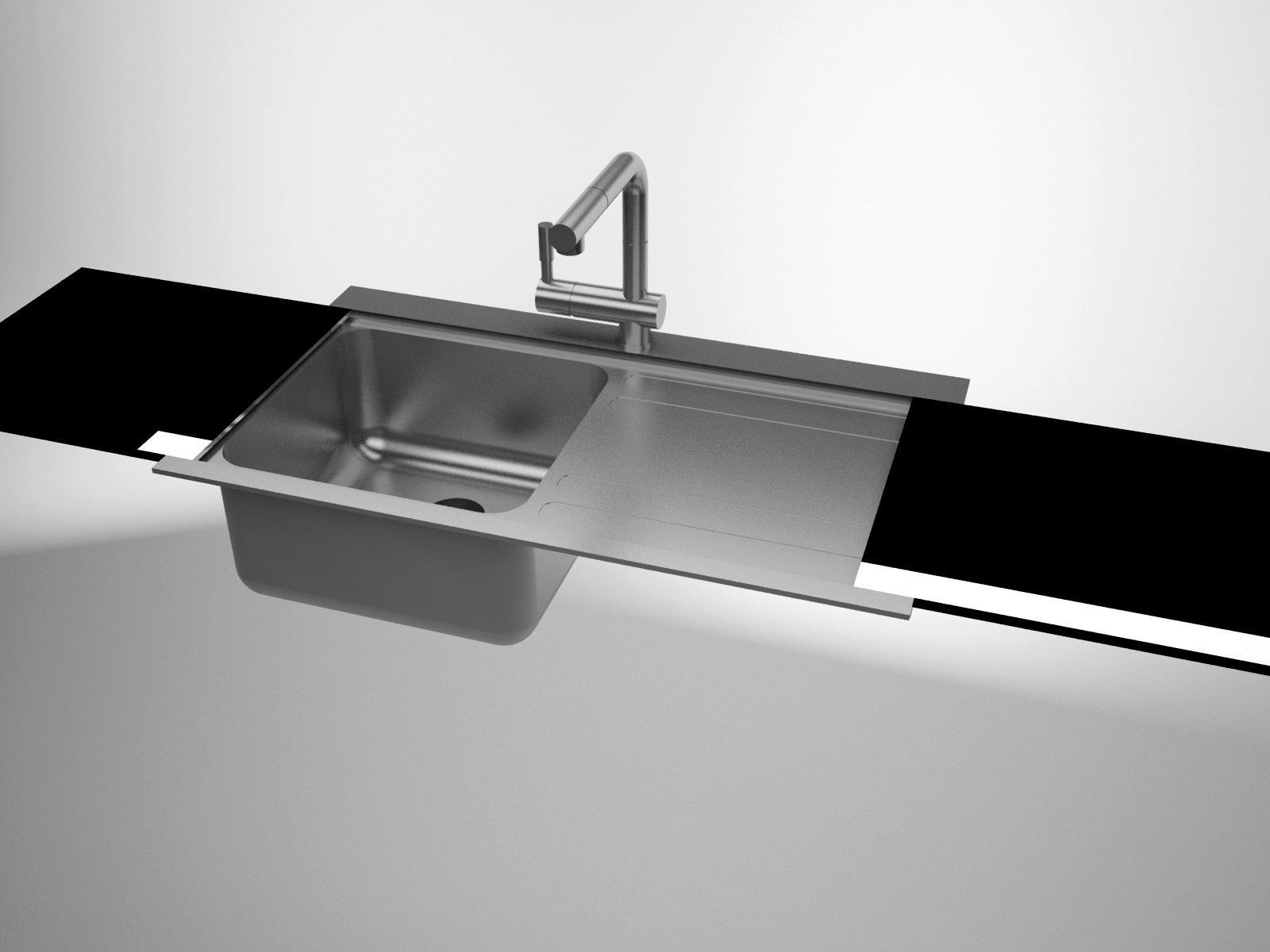 Sink Smeg Steel Model LI91SGD 3D model_2