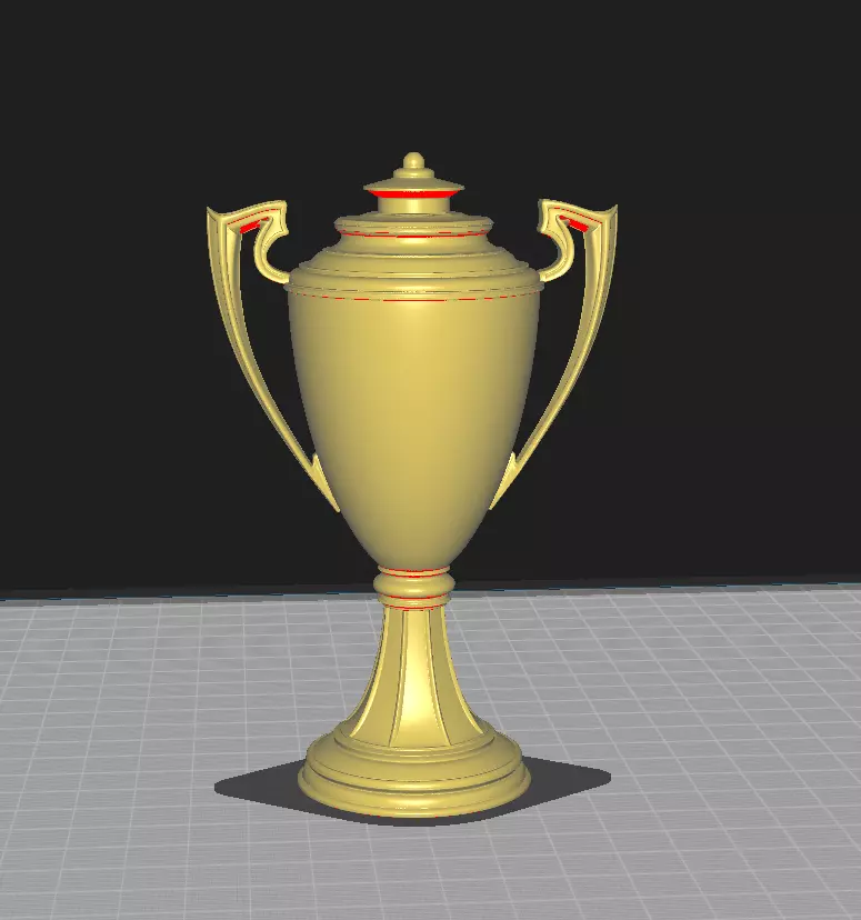 Classic Champions Cup  3D print model_2