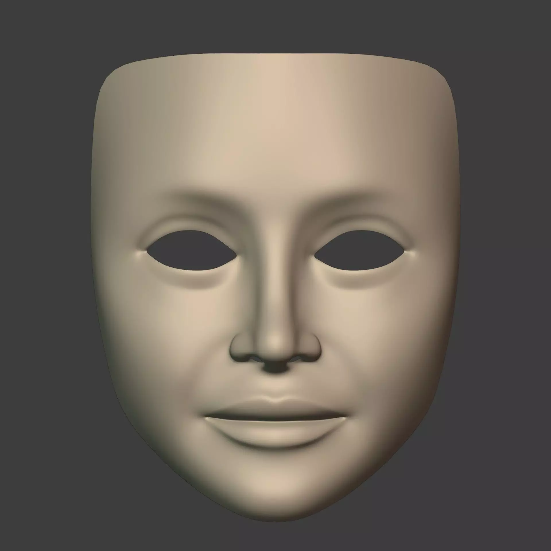 Masks Low-poly 3D model_6
