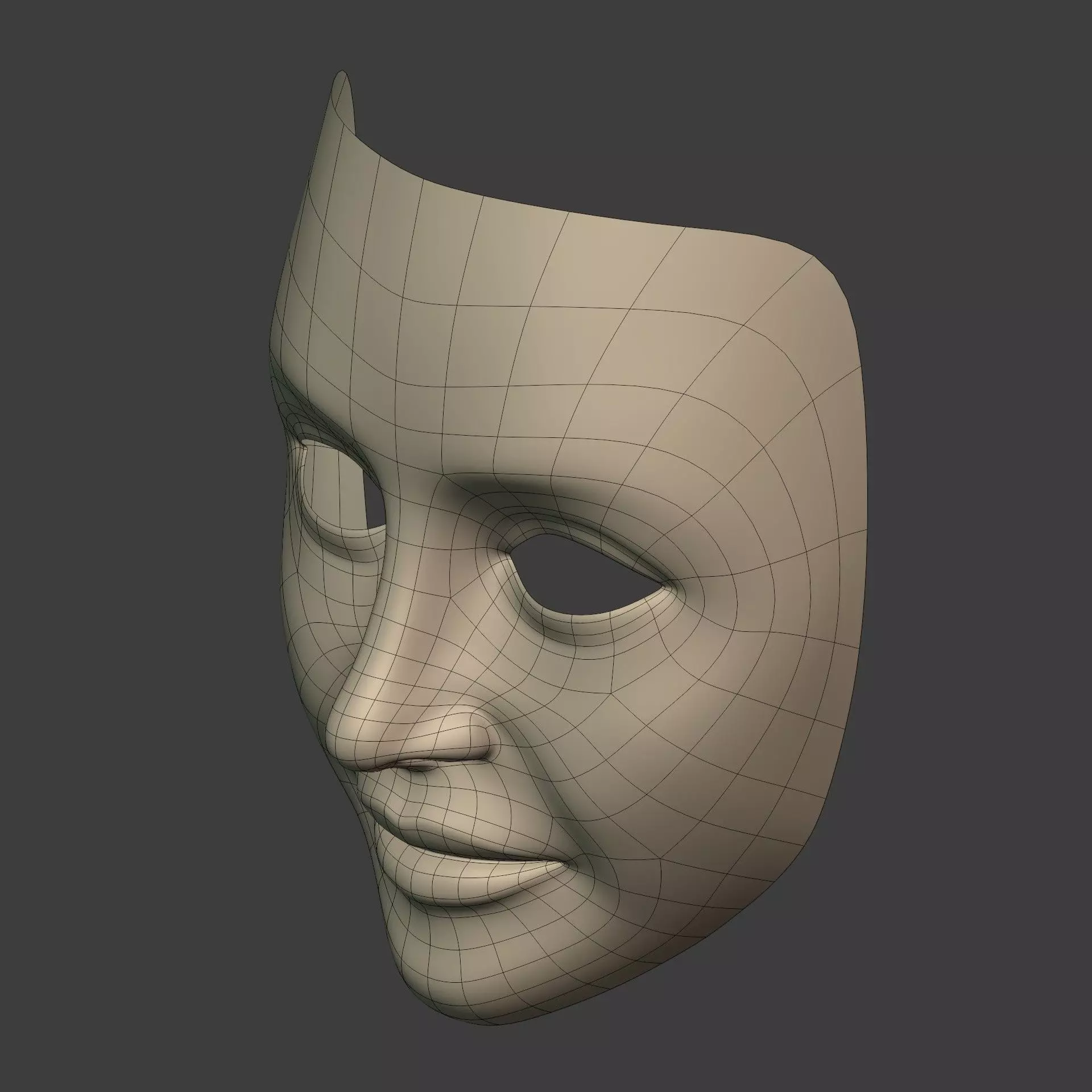 Masks Low-poly 3D model_14