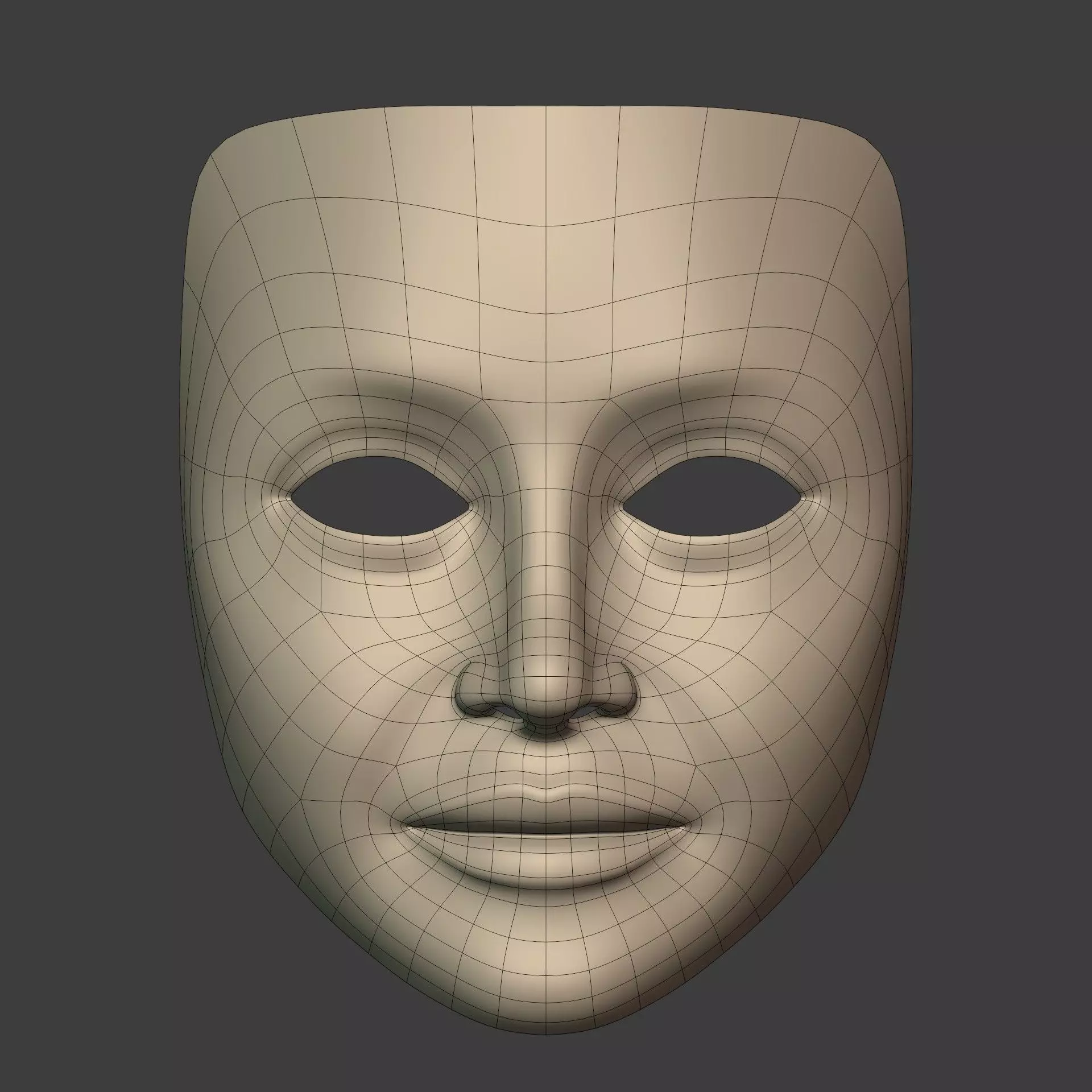 Masks Low-poly 3D model_7