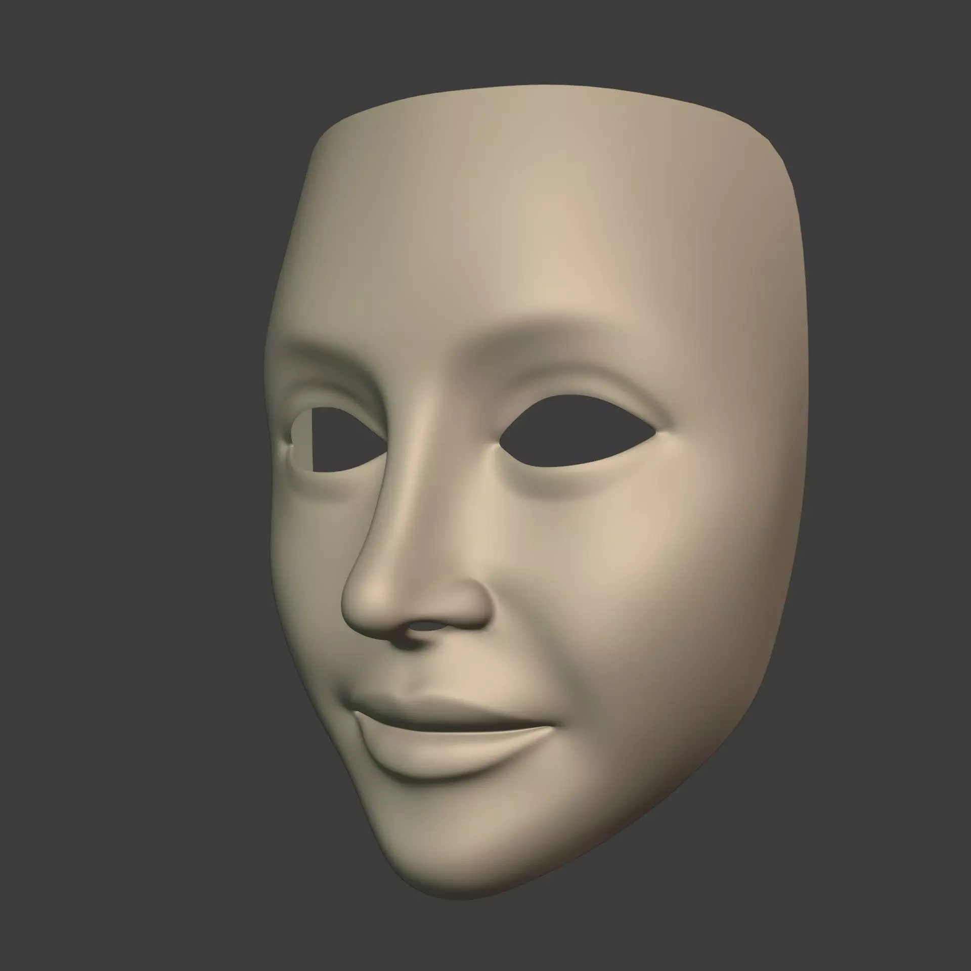 Masks Low-poly 3D model_4