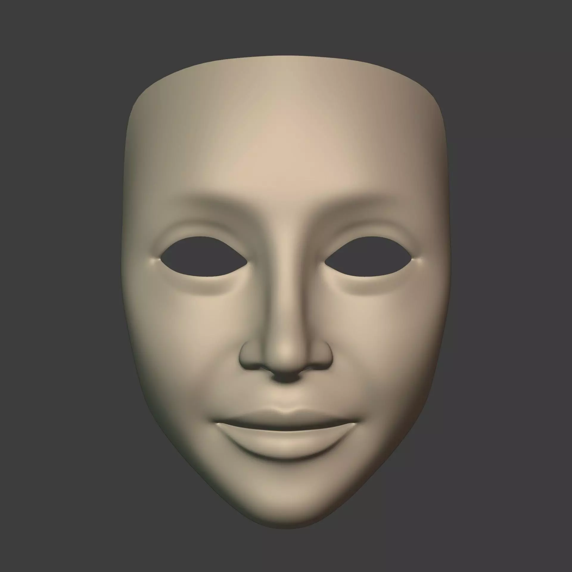 Masks Low-poly 3D model_1