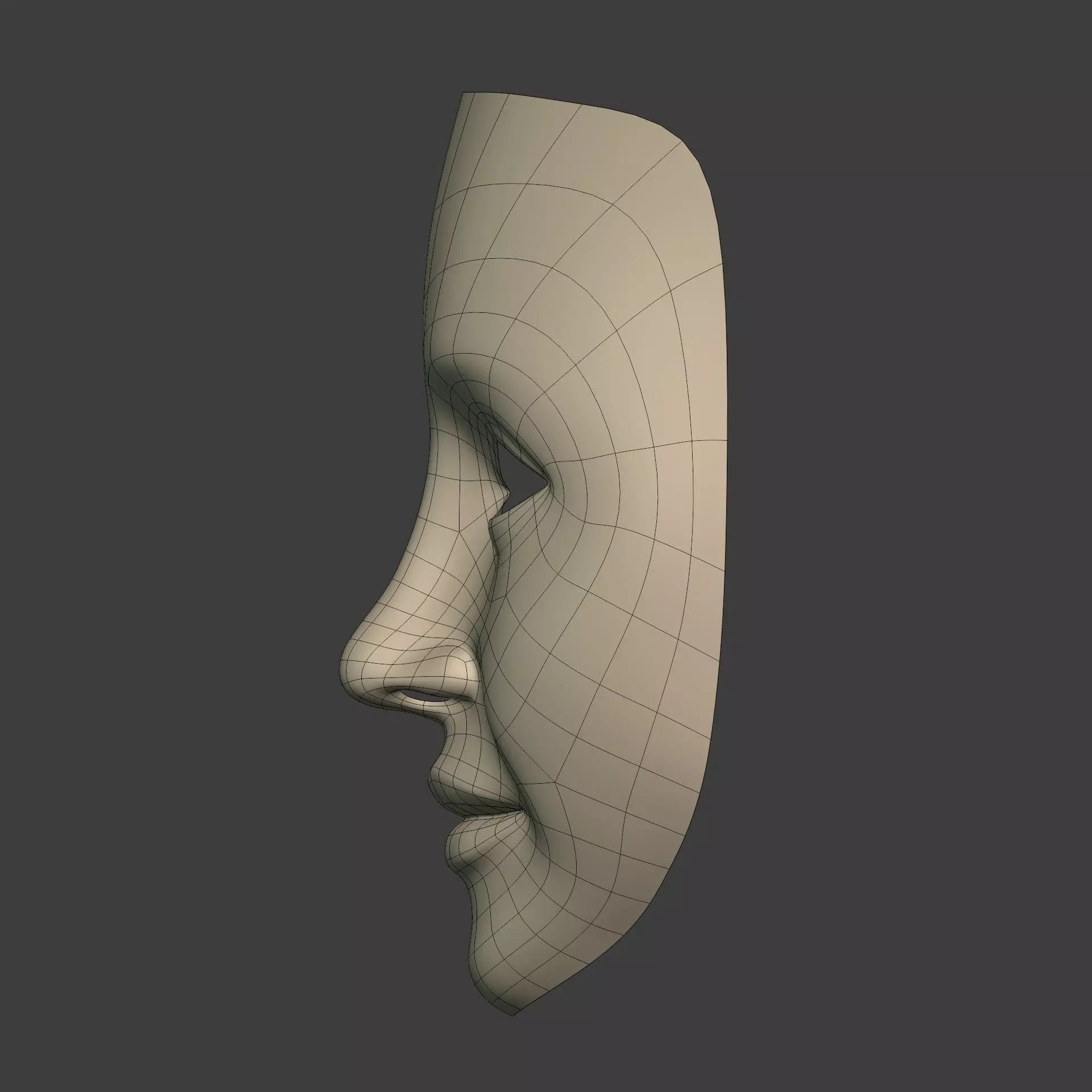 Masks Low-poly 3D model_12