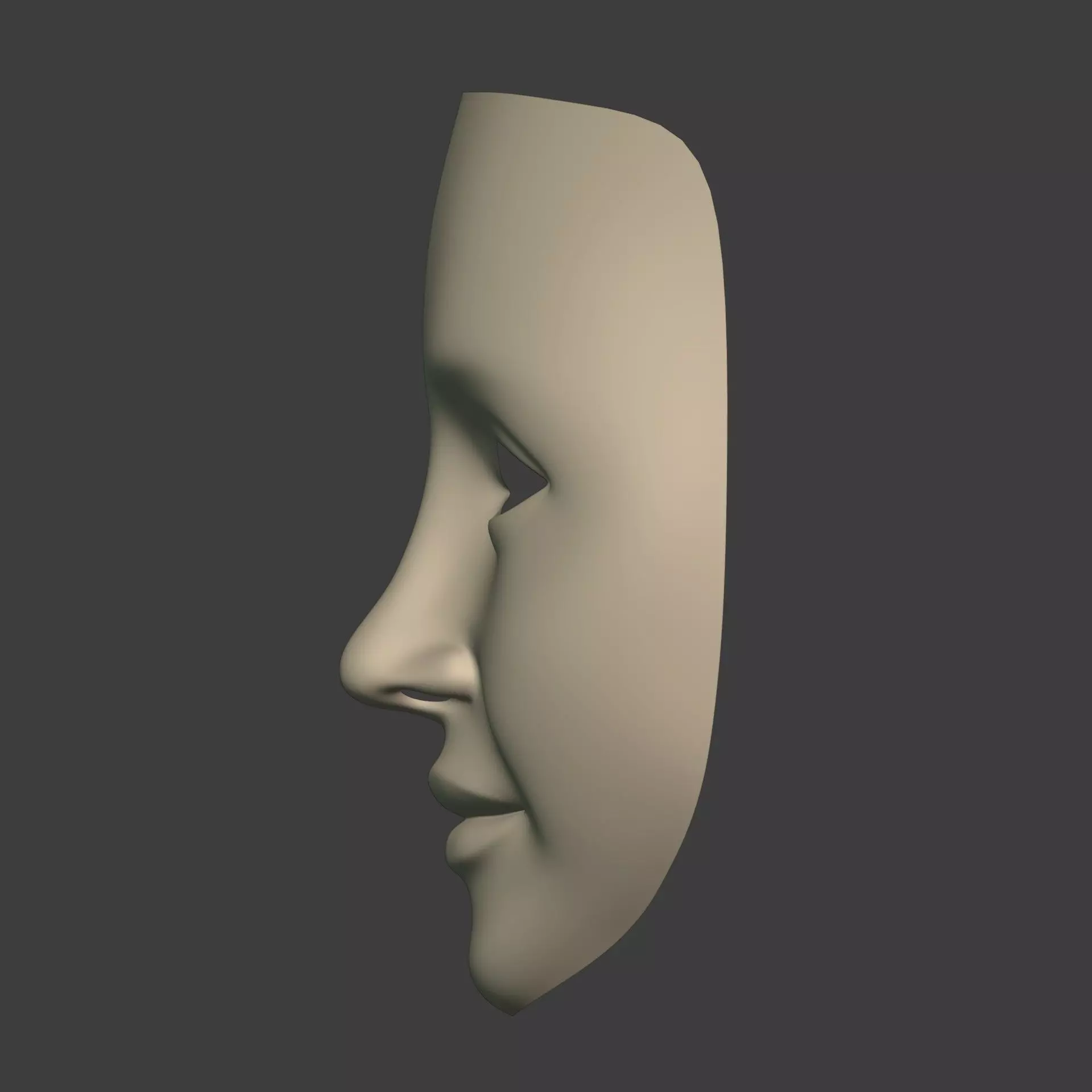 Masks Low-poly 3D model_11