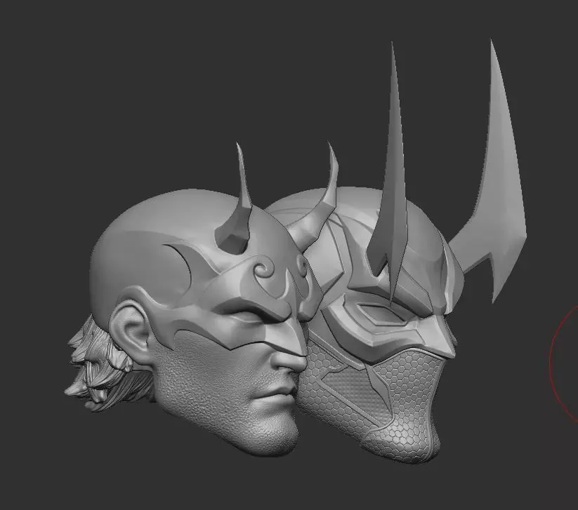 Marvel Rivals Daredevil Headsculpt for Action Figures 3D print model_1