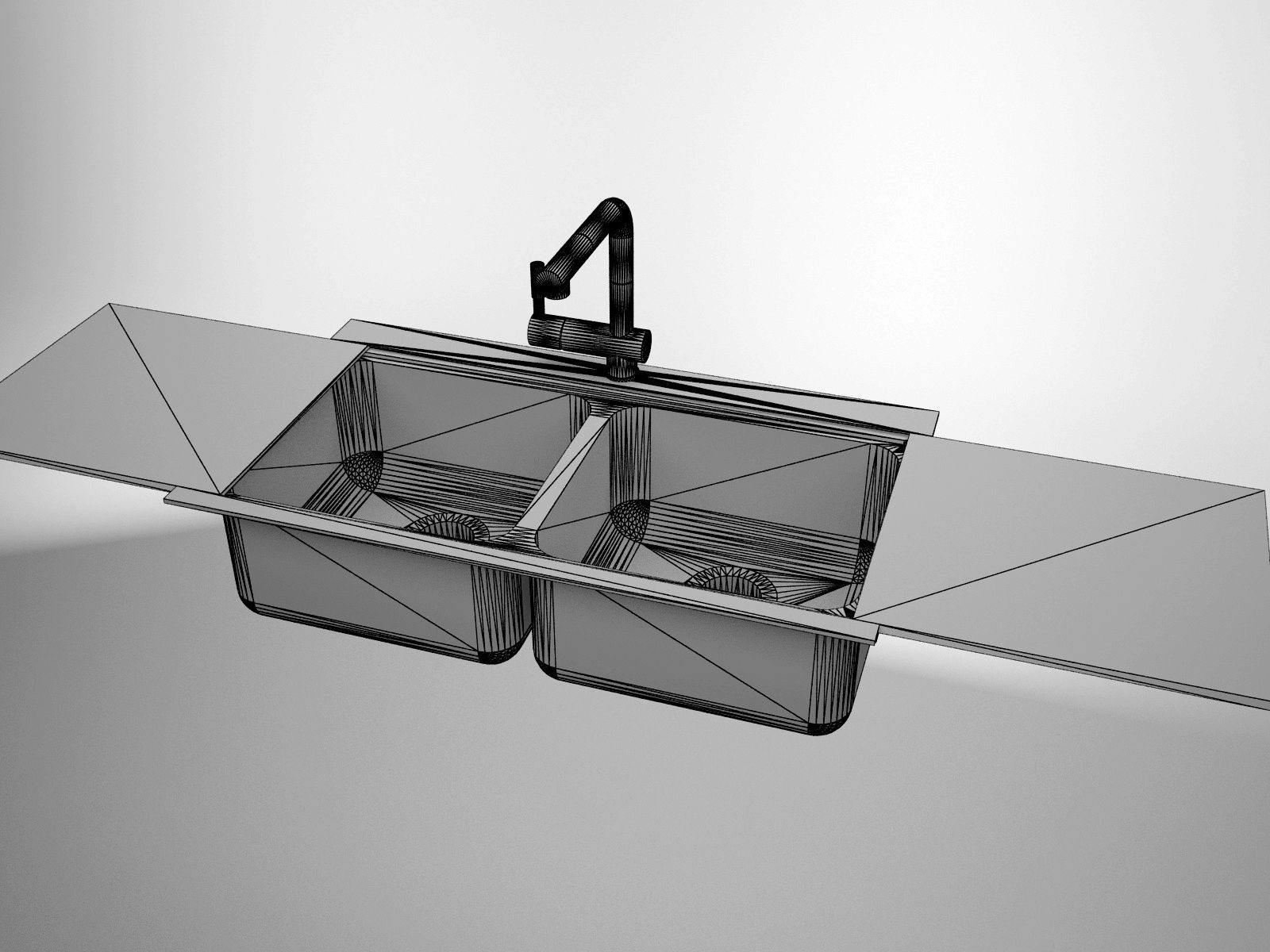 Sink Smeg Steel Model LI92n 3D model_4