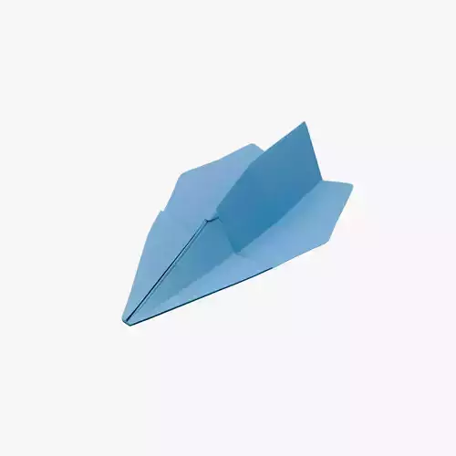 Paper Plane Blue