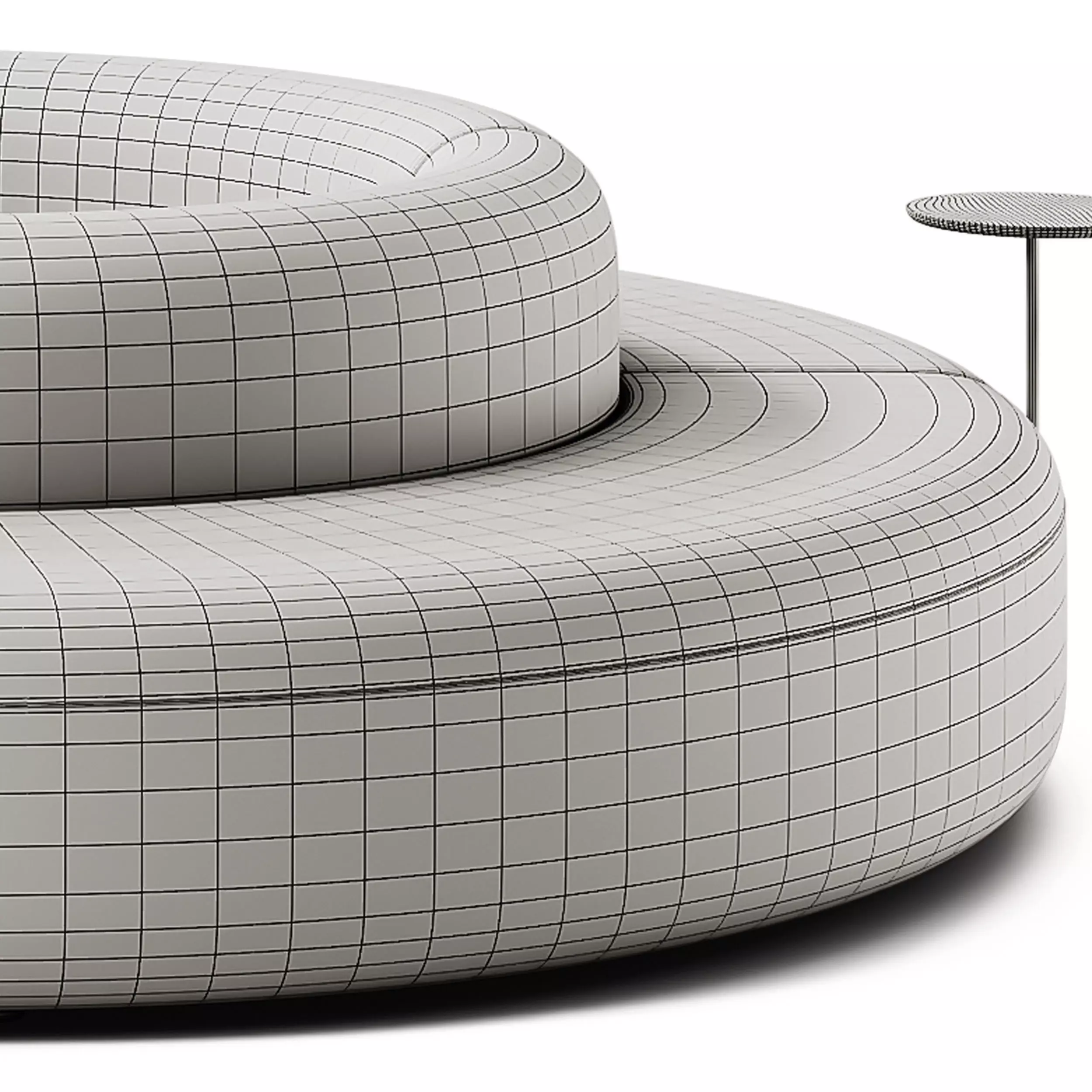 MDD Artico Sectional Sofa Rectangular Set 3D model_8