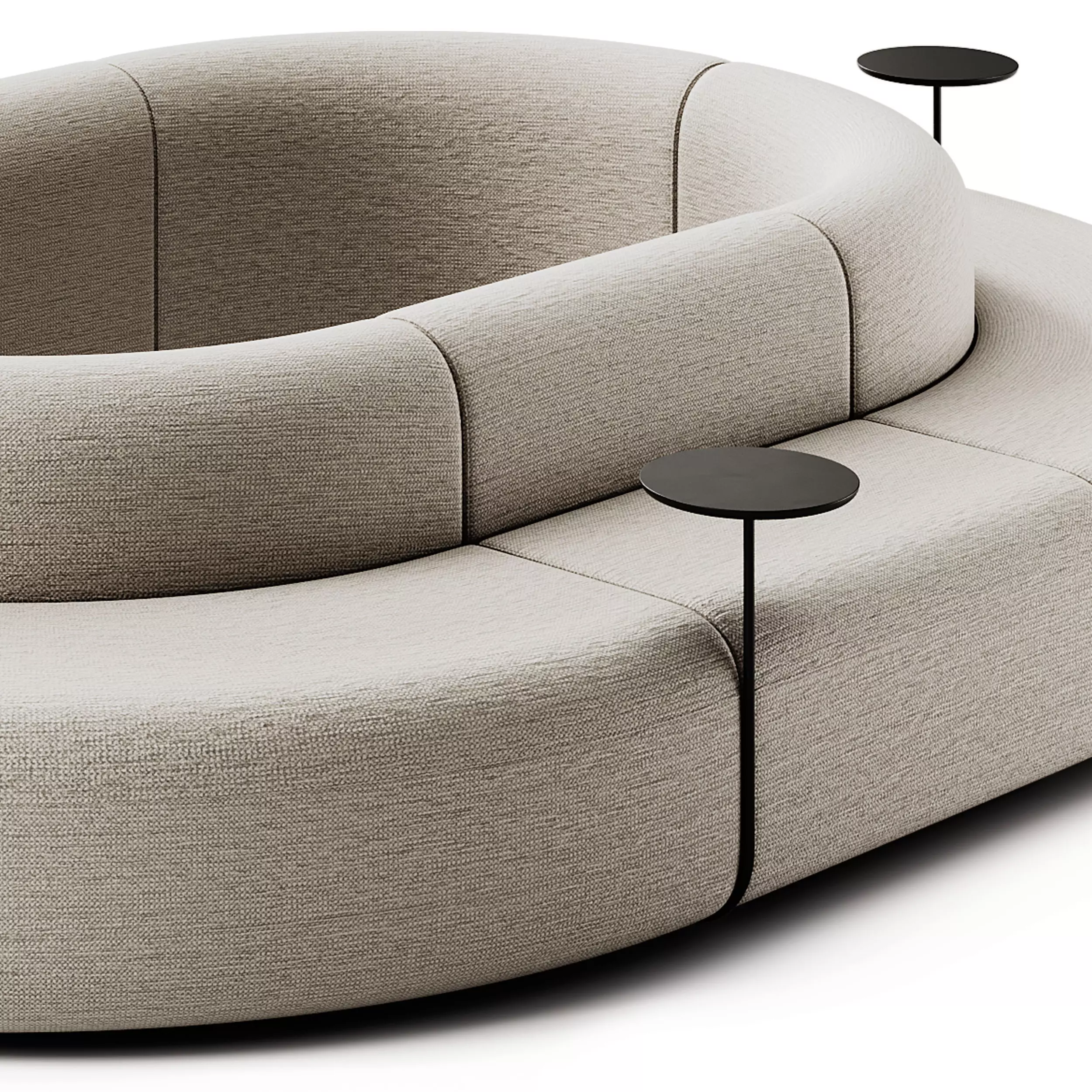 MDD Artico Sectional Sofa Rectangular Set 3D model_4