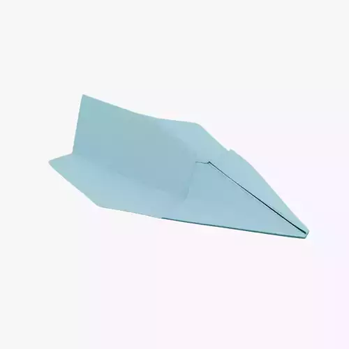 Paper Plane Cyan
