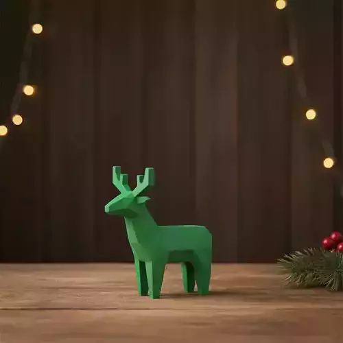 The Emerald Reindeer 3D print model