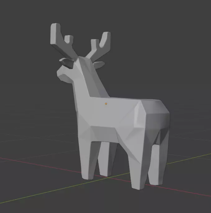 The Emerald Reindeer 3D print model_3