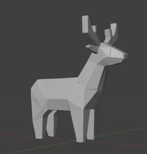 The Emerald Reindeer 3D print model_2