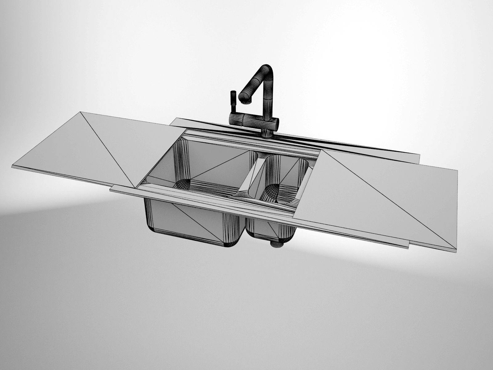 Sink Smeg Steel Model LI915SGS 3D model_5