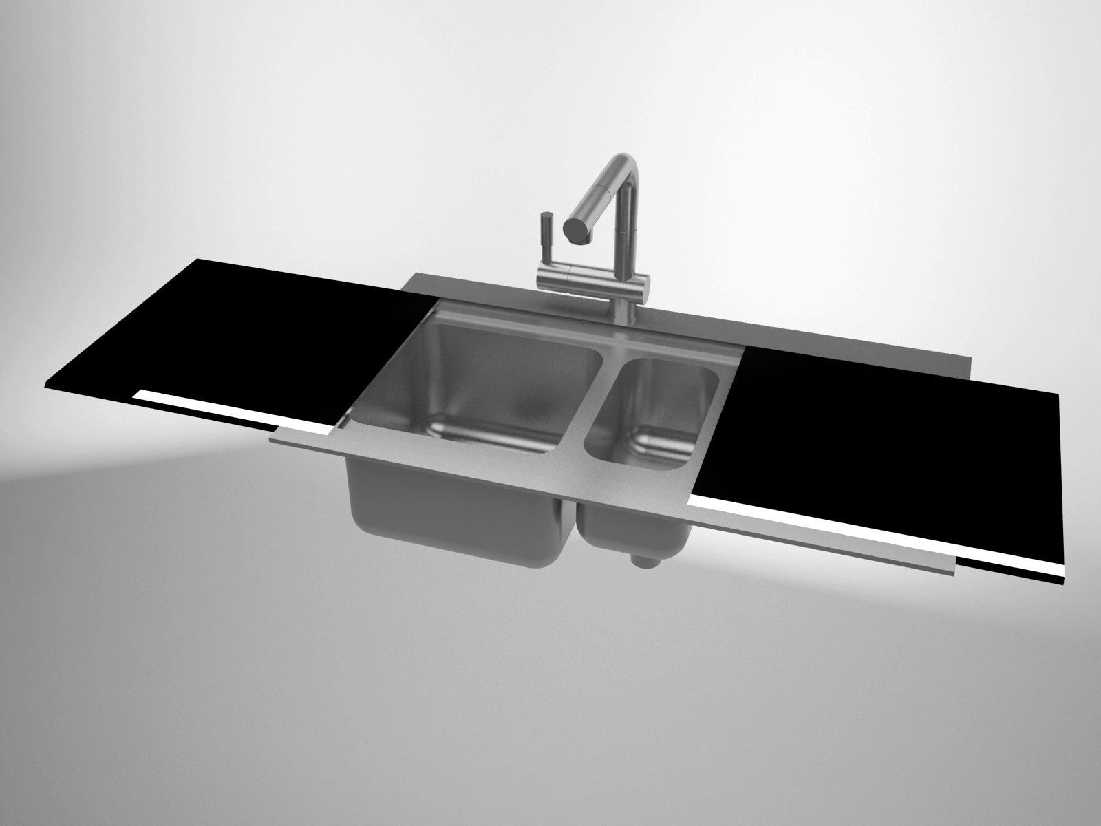 Sink Smeg Steel Model LI915SGS 3D model_2
