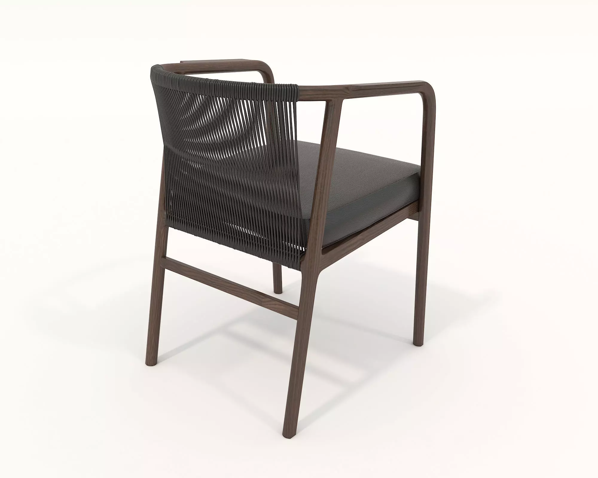 Dining Table and Chairs Set 3D model_7