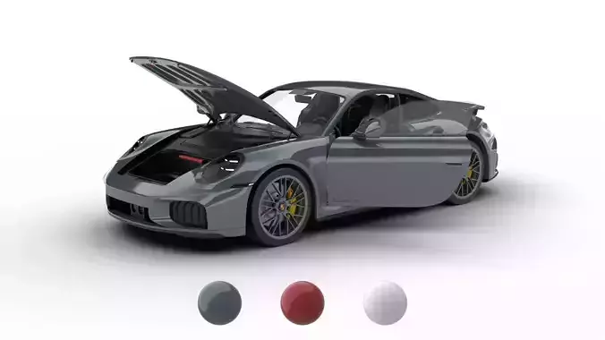 Porsche 911 Carrera Turbo S 2026 HQ 3d model