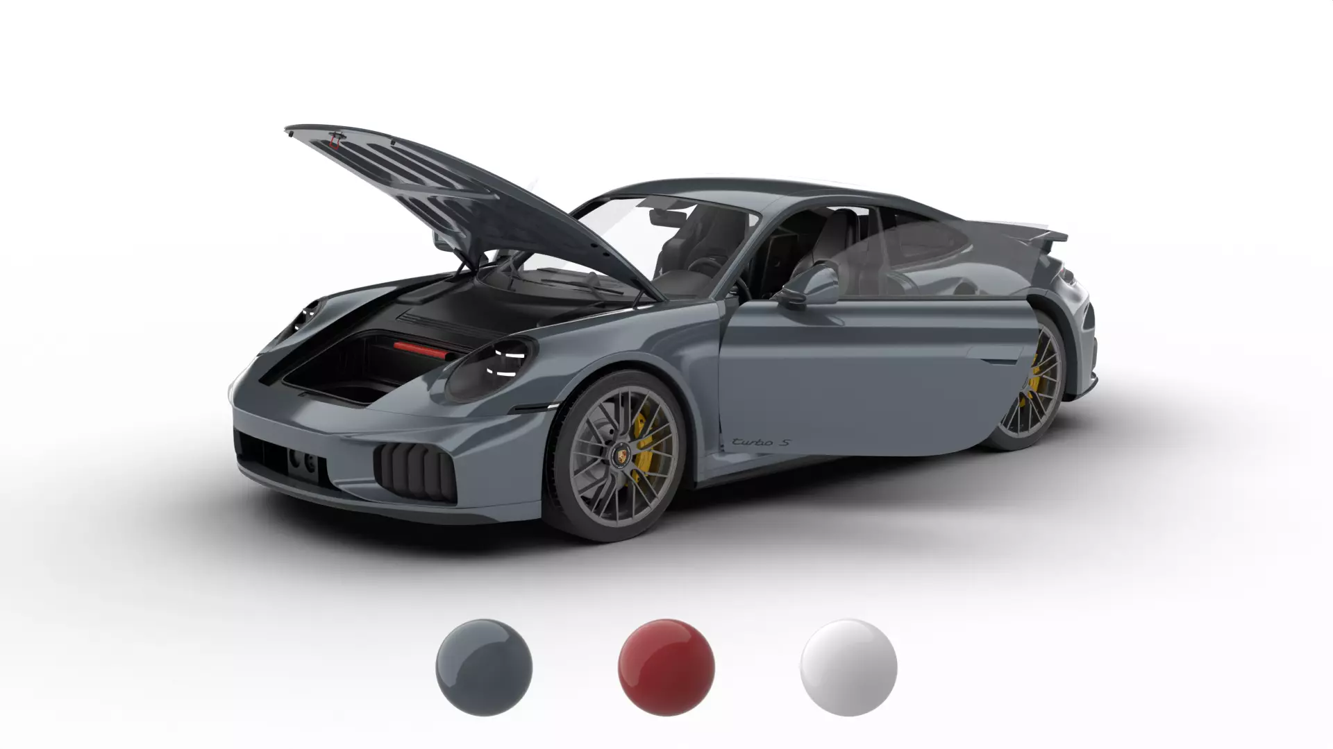 Porsche 911 Carrera Turbo S 2026 HQ 3d model 3D model