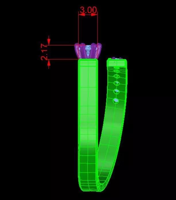 Fashion Ring 3D print model_10