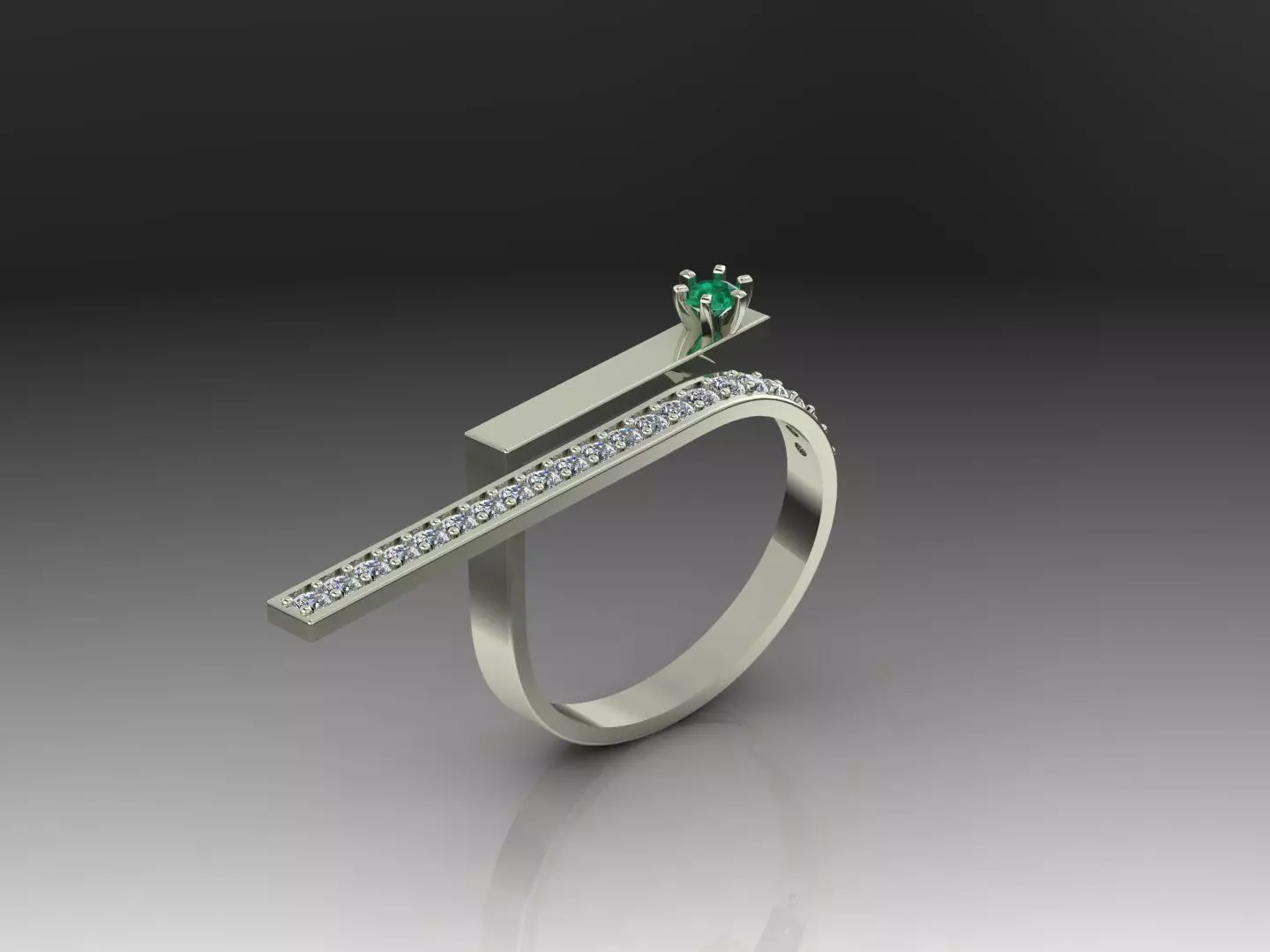 Fashion Ring 3D print model_1