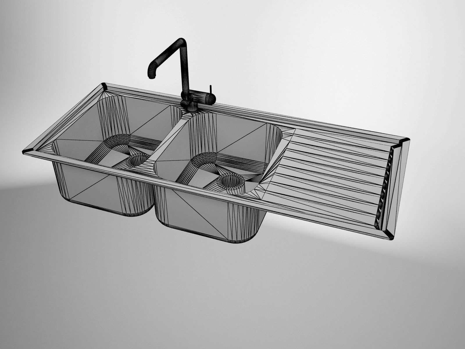 Sink Smeg Steel Model LM116S-2 3D model_5