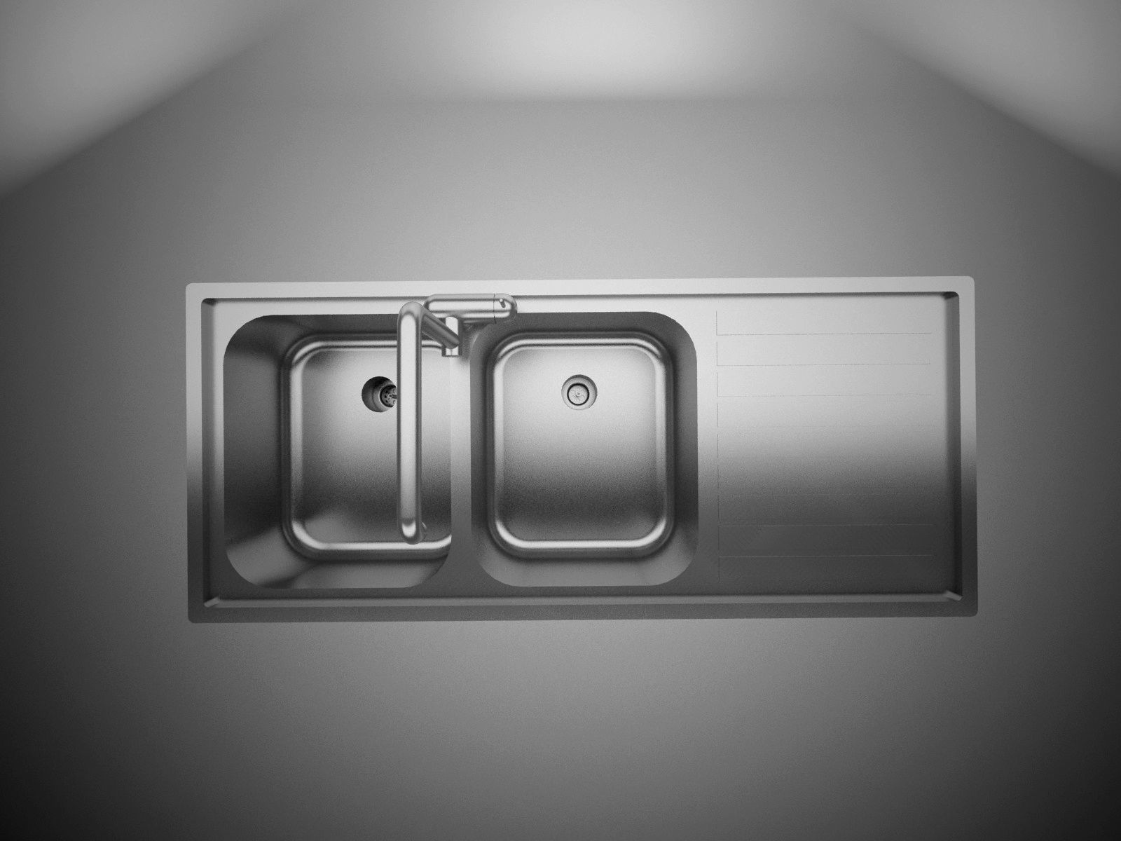 Sink Smeg Steel Model LM116S-2 3D model_4