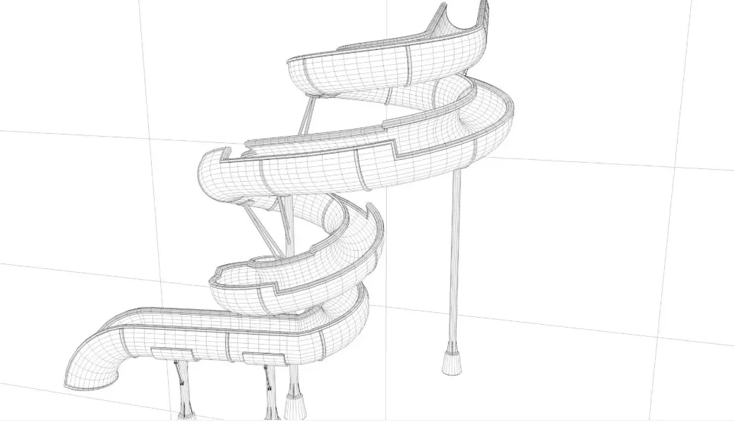Body Water Slide 3D model_9