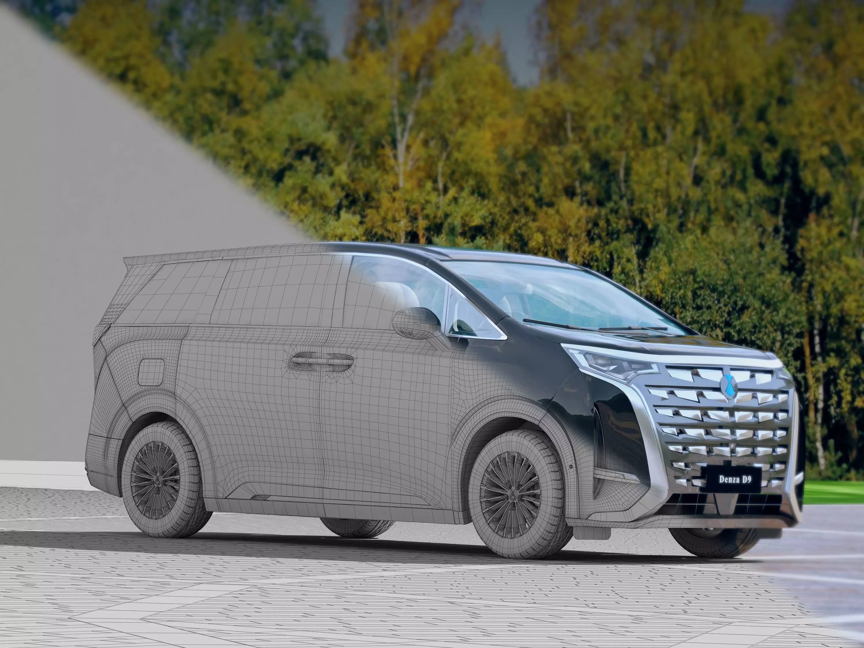 BYD Denza D9 3D model_11
