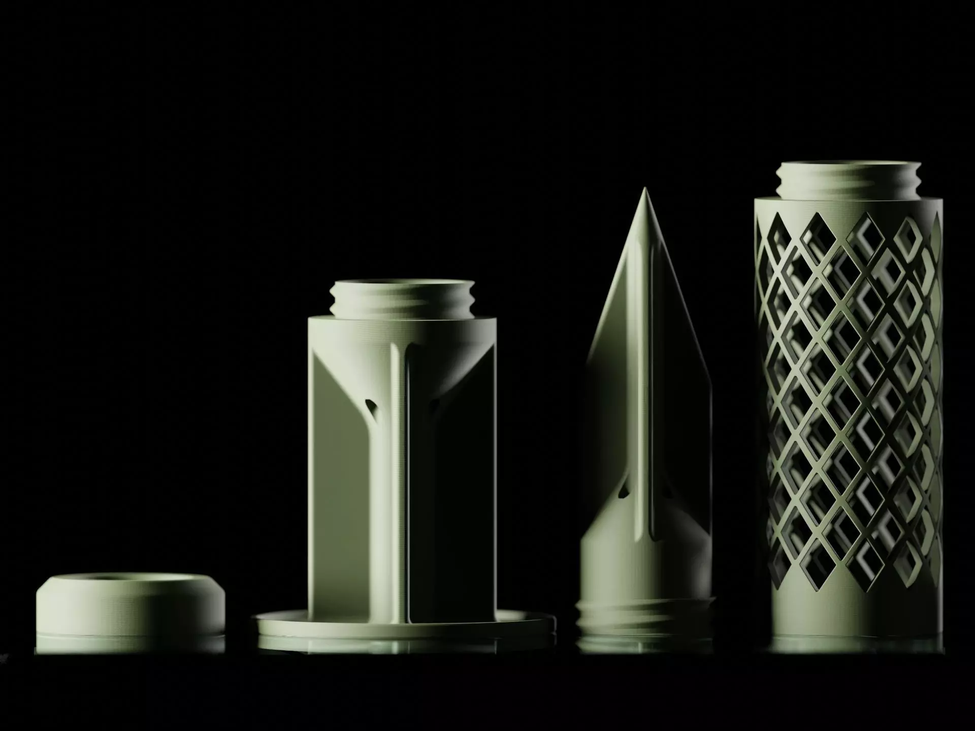 Modular Plant Support Tower  3D print model_4