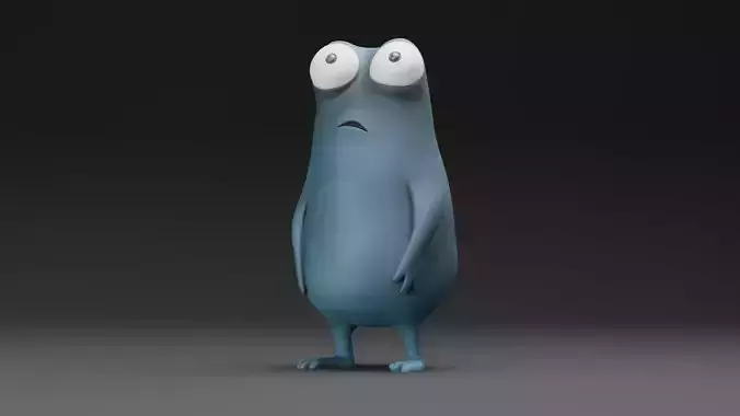 Goofy Blob Creature  Stylized 3D Printable