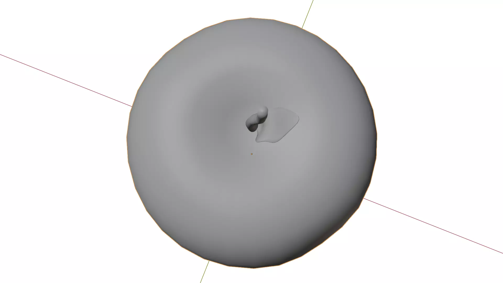 Green Apple 3D model_9