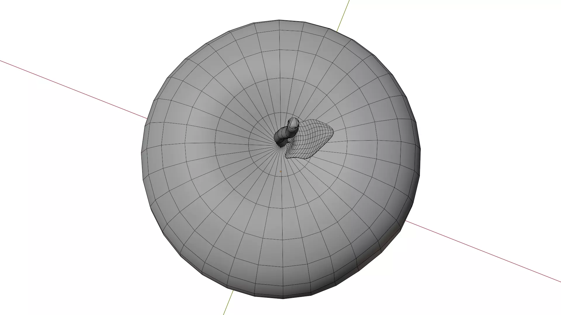 Green Apple 3D model_10