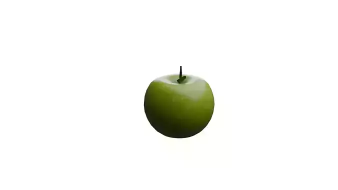 Green Apple 3D model 3