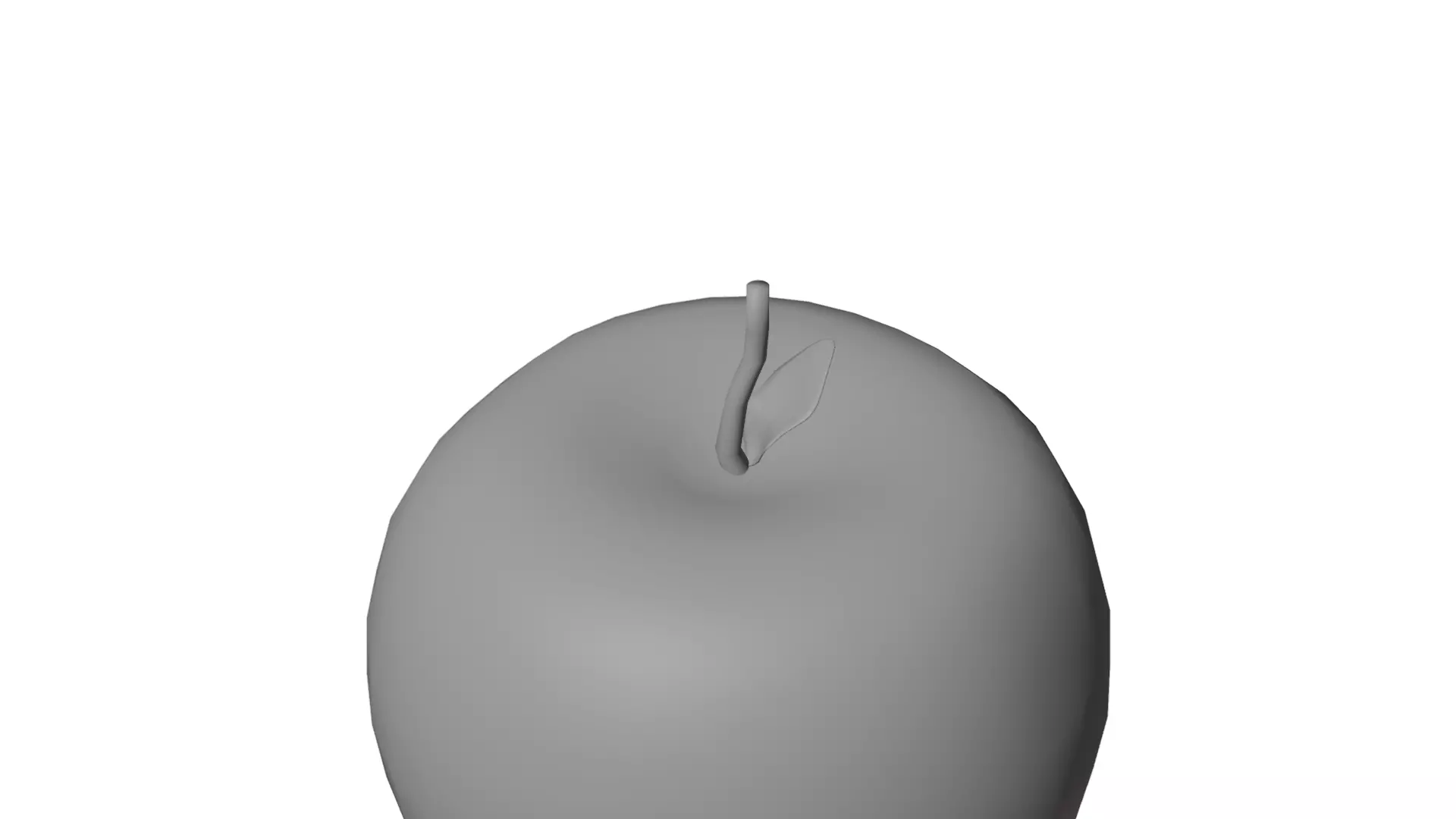 Green Apple 3D model_8