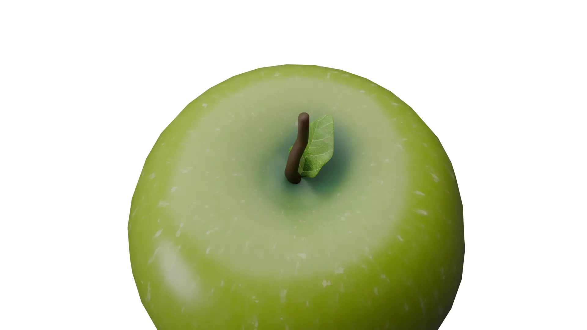 Green Apple 3D model_0