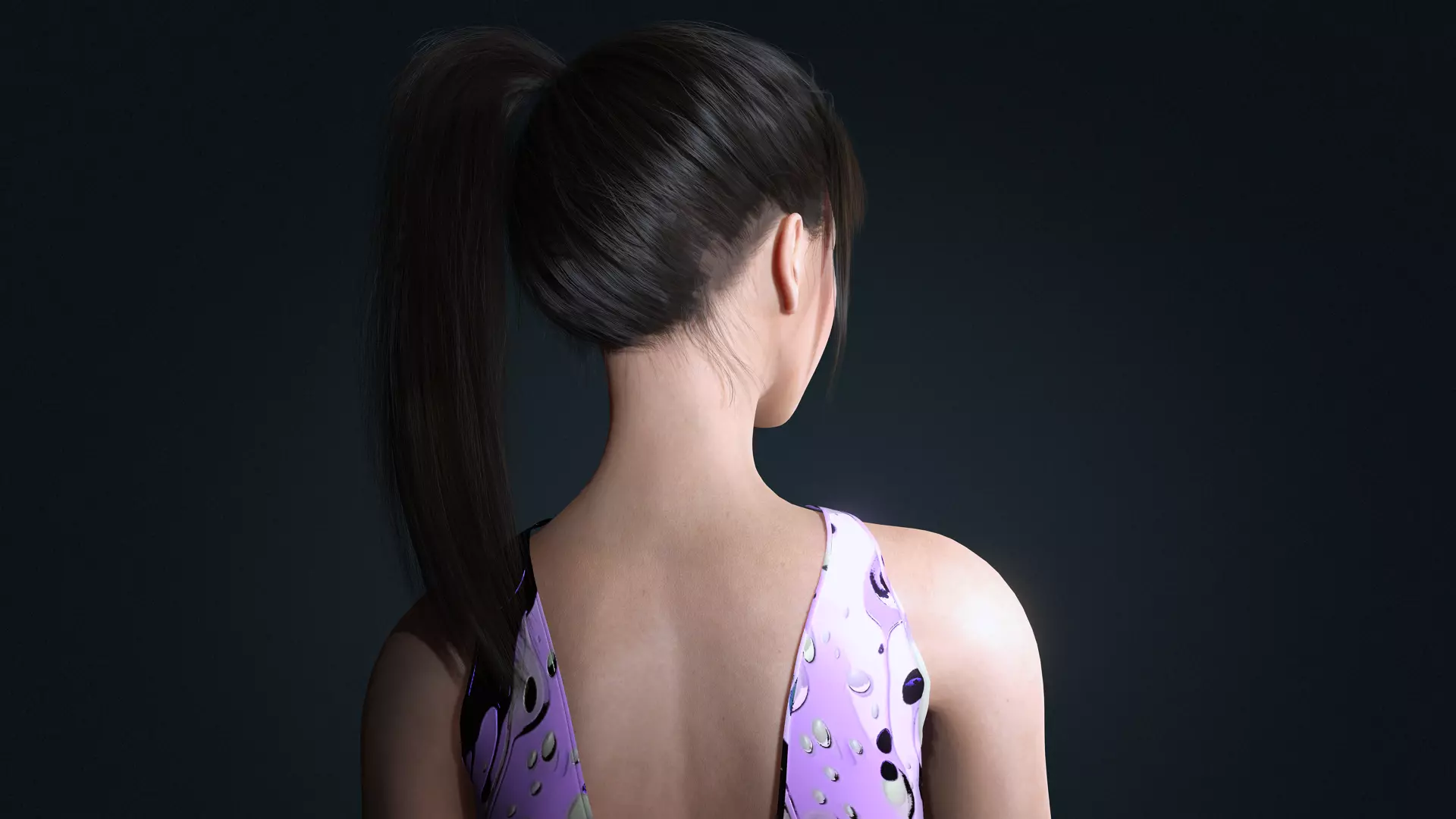 Realistic Female Character  Versatile 3D Model Low-poly 3D model_18