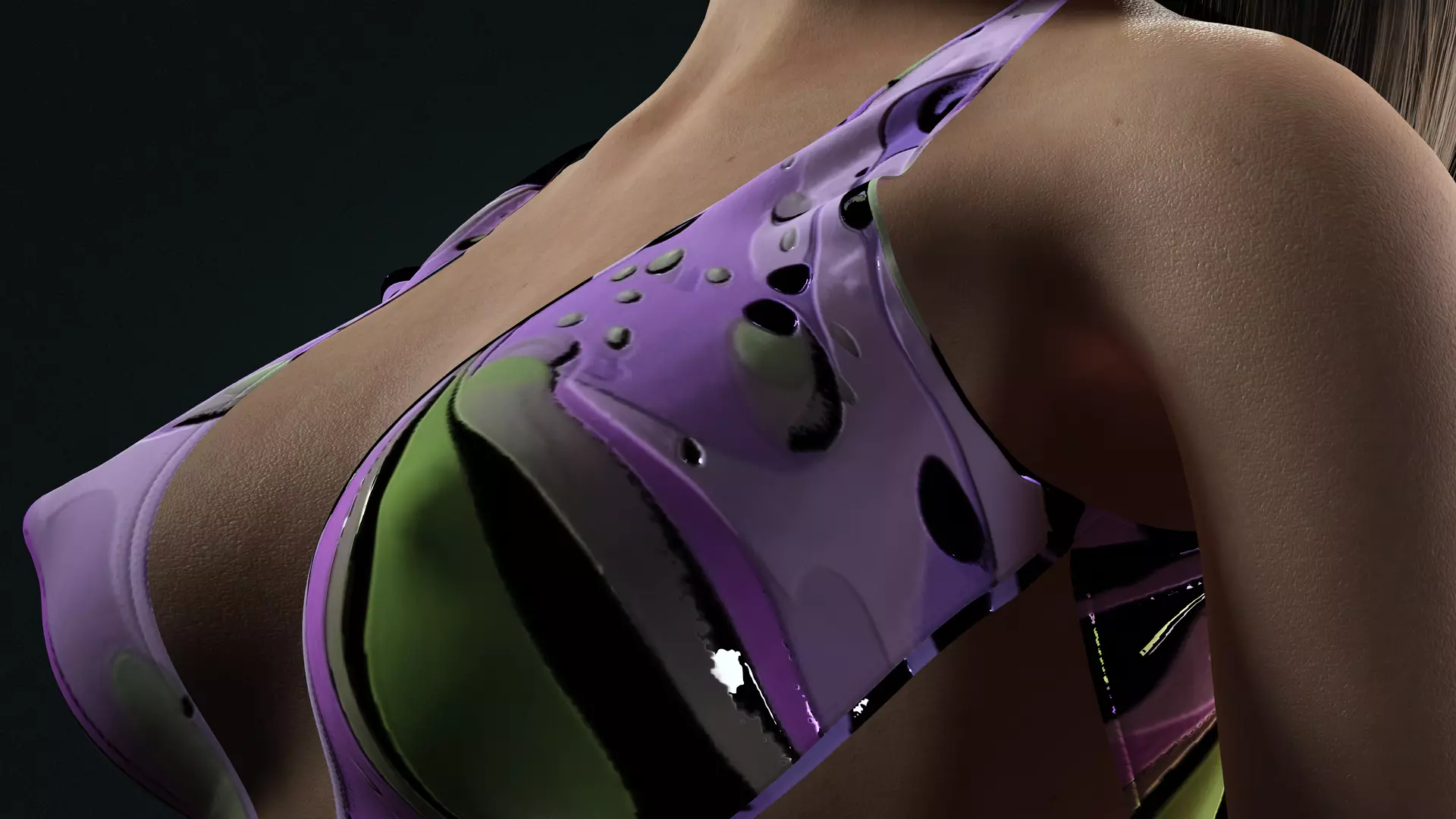 Realistic Female Character  Versatile 3D Model Low-poly 3D model_7