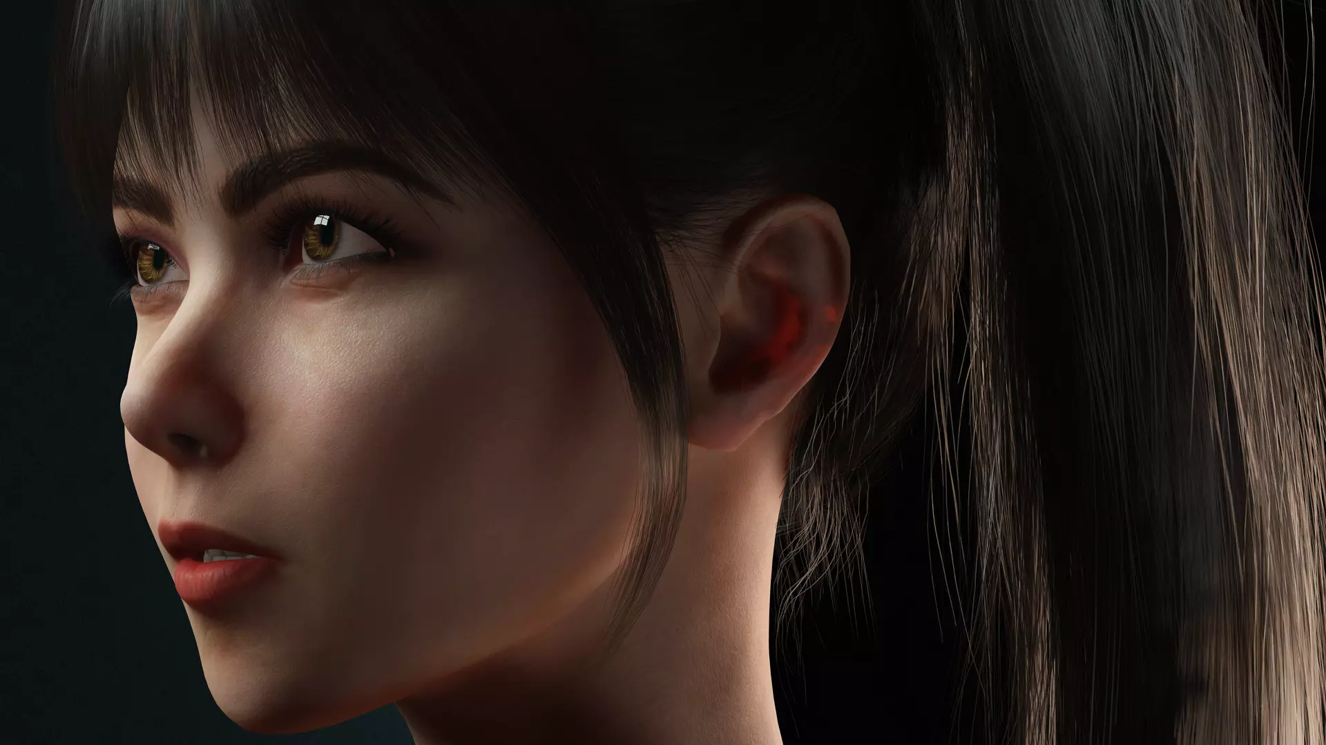 Realistic Female Character  Versatile 3D Model Low-poly 3D model_8