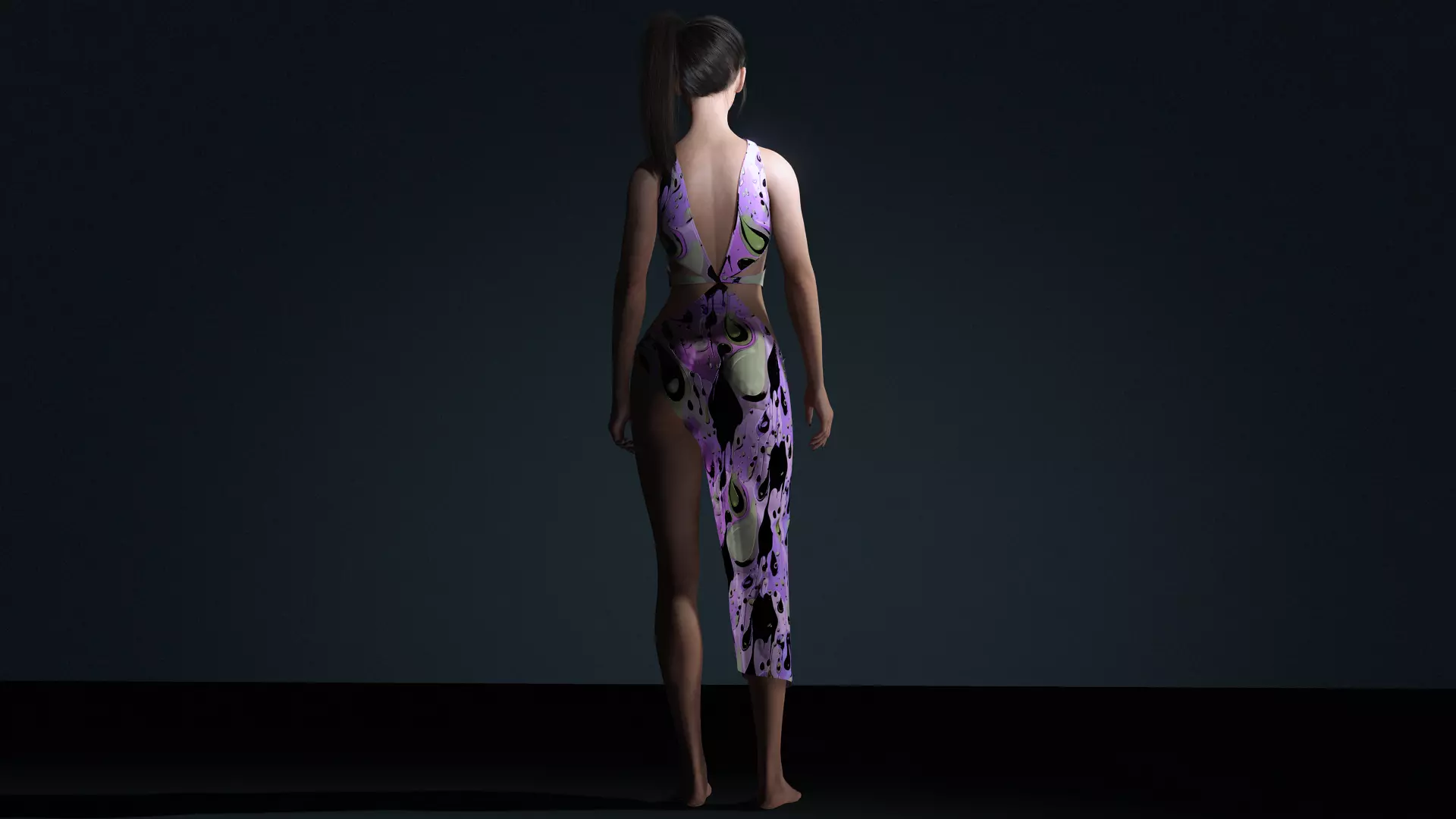 Realistic Female Character  Versatile 3D Model Low-poly 3D model_23